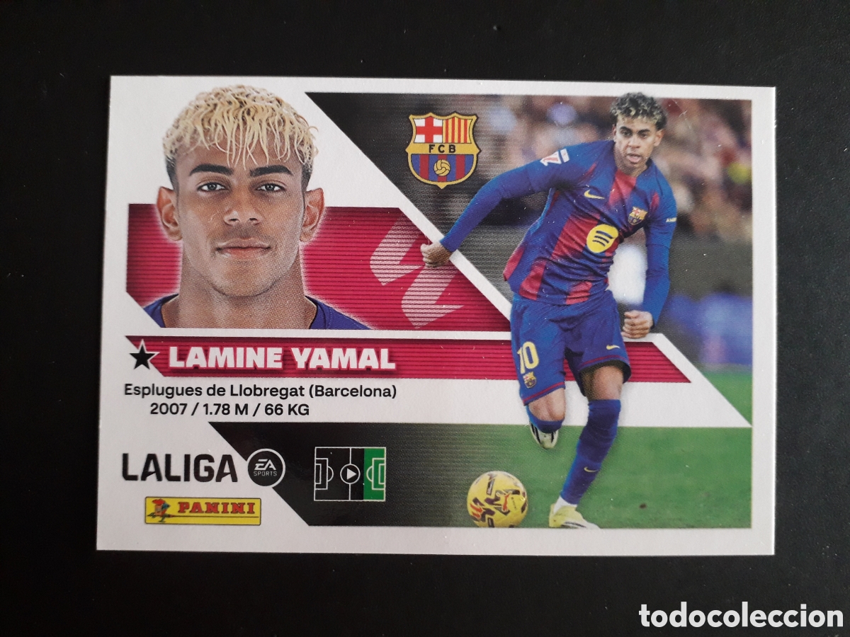Cromos de f&uacute;tbol: LAMINE YAMAL FC BARCELONA N&deg; 20 ED ESTE 2026 2027 26 27 SIN PEGAR PEDIDO M&Iacute;NIMO 3&euro;