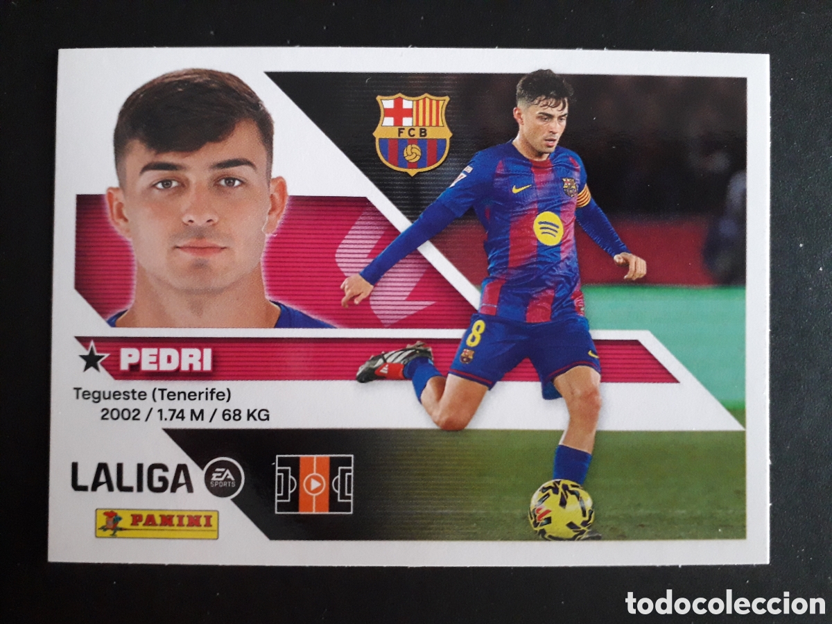 Cromos de f&uacute;tbol: PEDRI FC BARCELONA N&deg; 15 ED ESTE 2026 2027 26 27 SIN PEGAR PEDIDO M&Iacute;NIMO 3&euro;