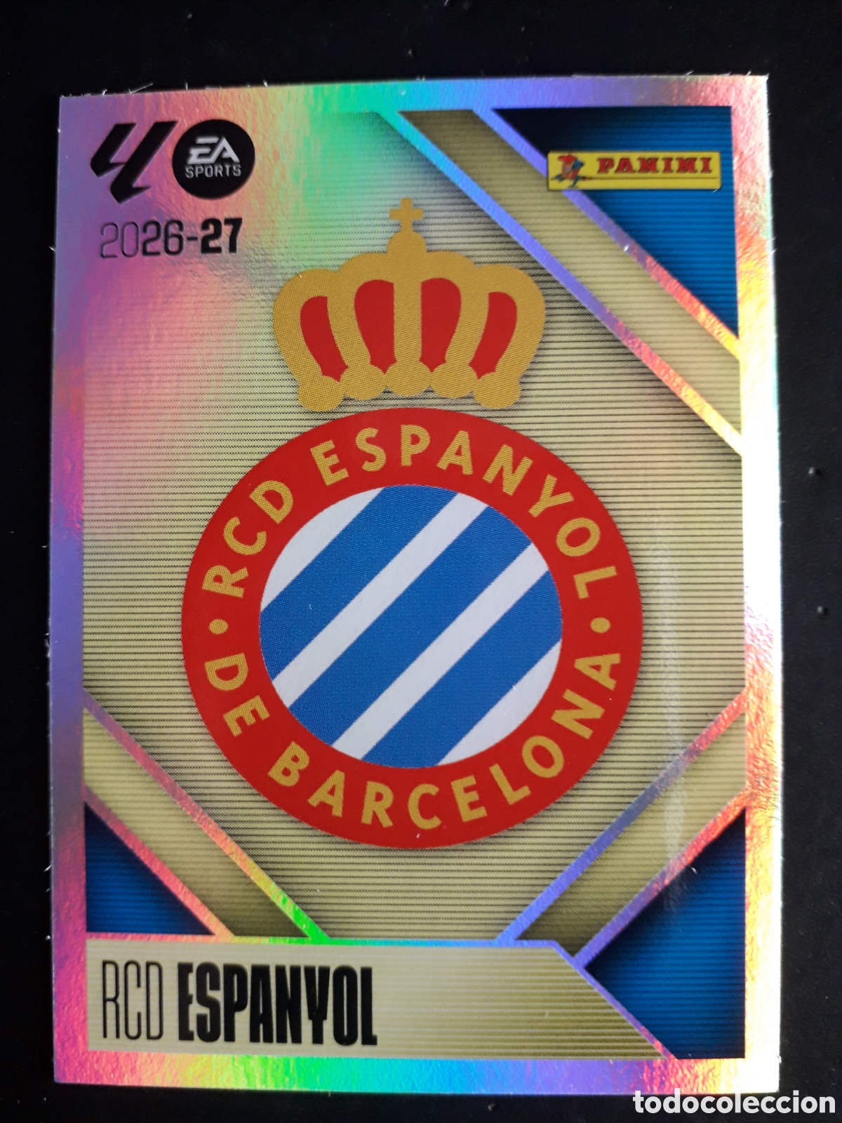 Figurine di Calcio: ESCUDO RCD ESPA&Ntilde;OL/ESPANYOL N&deg; 1 ED ESTE 2026 2027 26 27 SIN PEGAR PEDIDO M&Iacute;NIMO 3&euro;