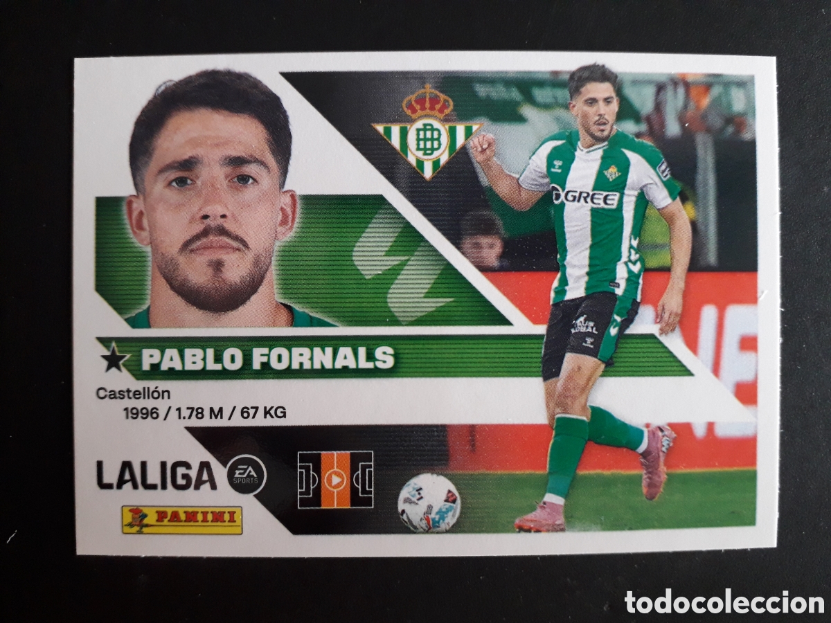 Cromos de Futebol: PABLO FORNALS, BETIS N&deg; 15 ED ESTE 2026 2027 26 27 SIN PEGAR PEDIDO M&Iacute;NIMO 3&euro;