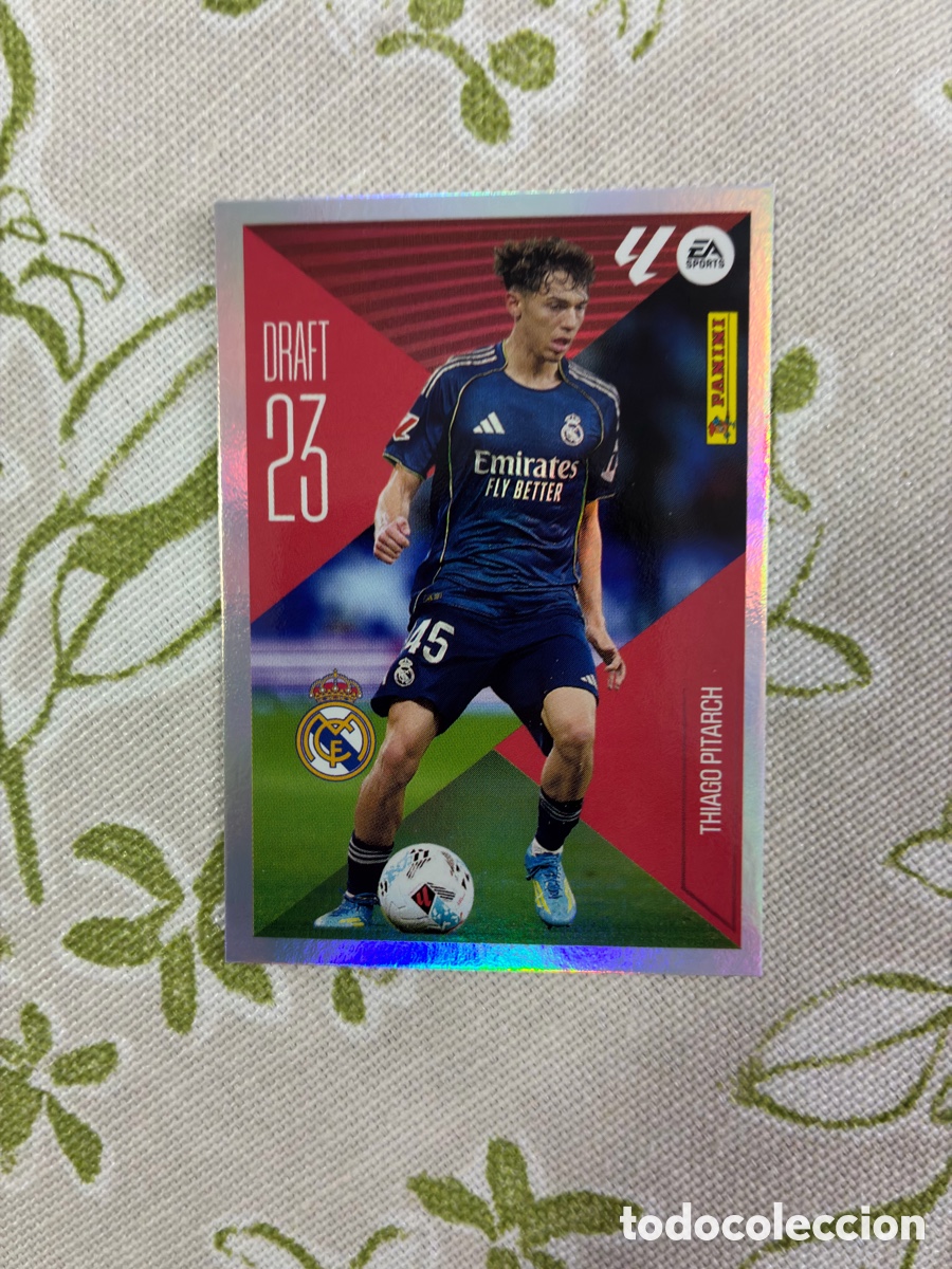 Cromos de Futebol: Cromo Thiago Pitarch Draft 23 Metalizado - Real Madrid (N&ordm; 22) - Panini 2026-27