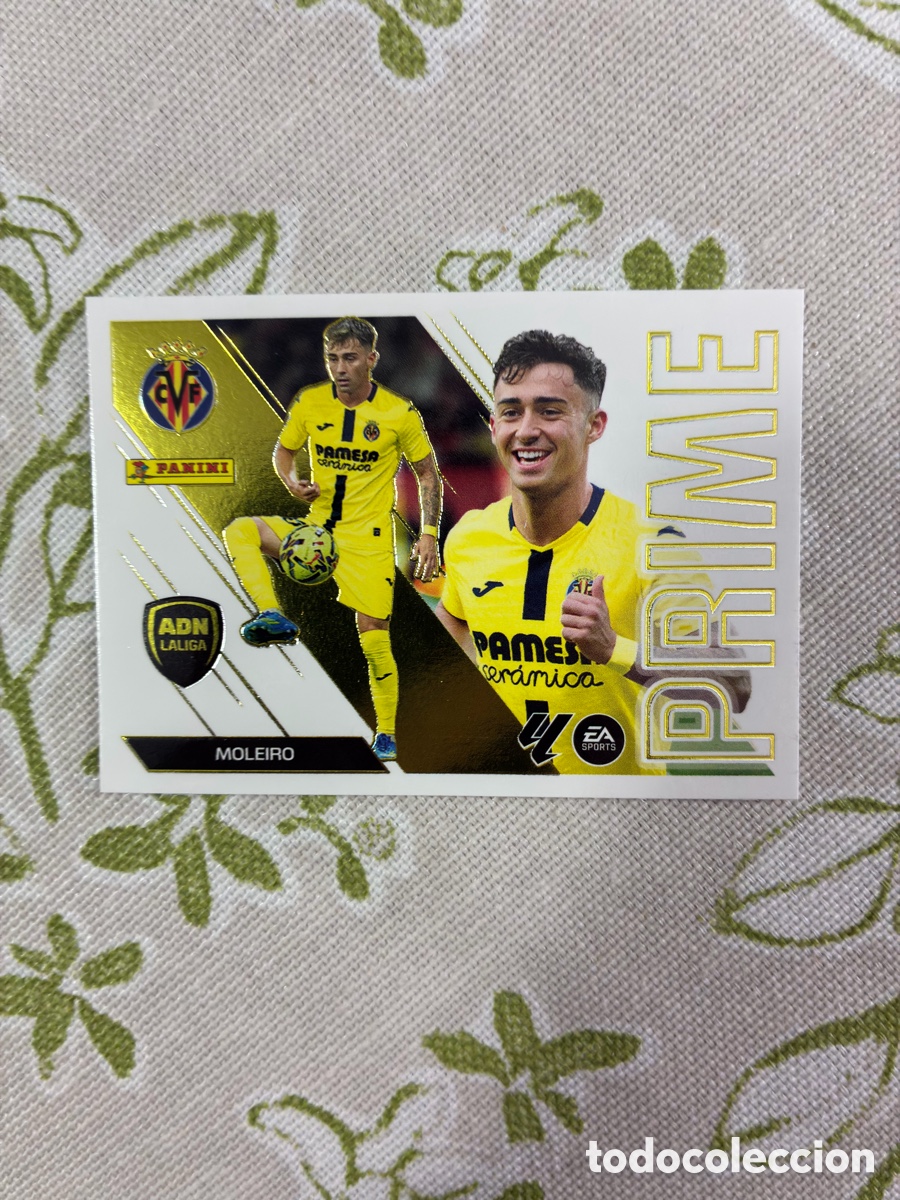 Cromos de f&uacute;tbol: Cromo Moleiro ADN LaLiga PRIME Metalizado - Villarreal CF (N&ordm; 9) - Panini 2026-27