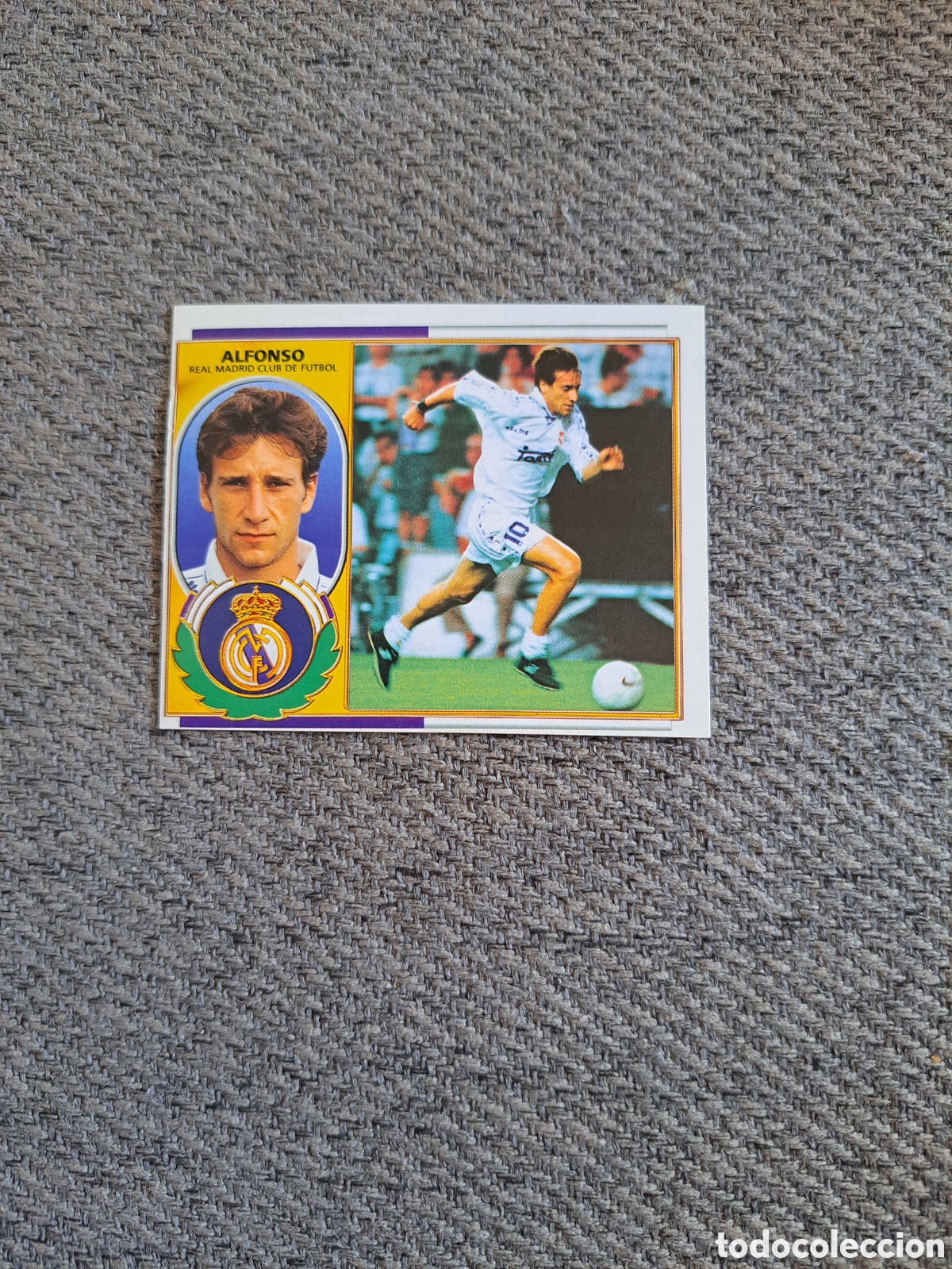Figurine di Calcio: Alfonso (Baja) Versi&oacute;n. Real Madrid. Liga Este 96-97