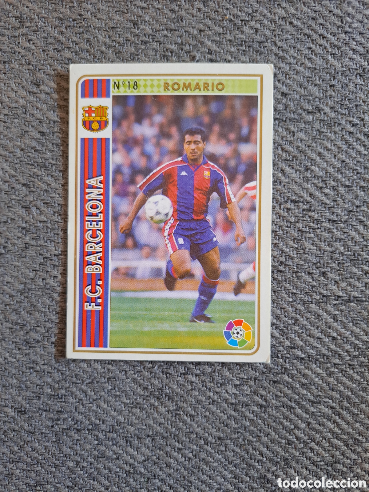 Cromos de f&uacute;tbol: Romario. Barcelona. Mundicromo Liga 94-95