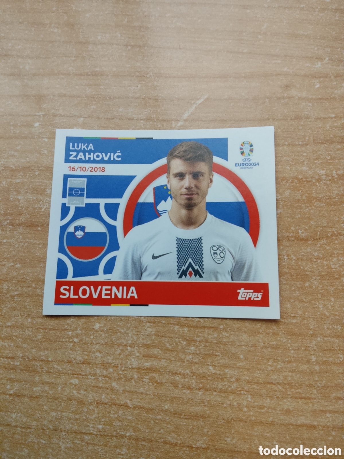 Cromos de f&uacute;tbol: 17 ZAHOVIC ESLOVENIA EURO 2024 TOPPS