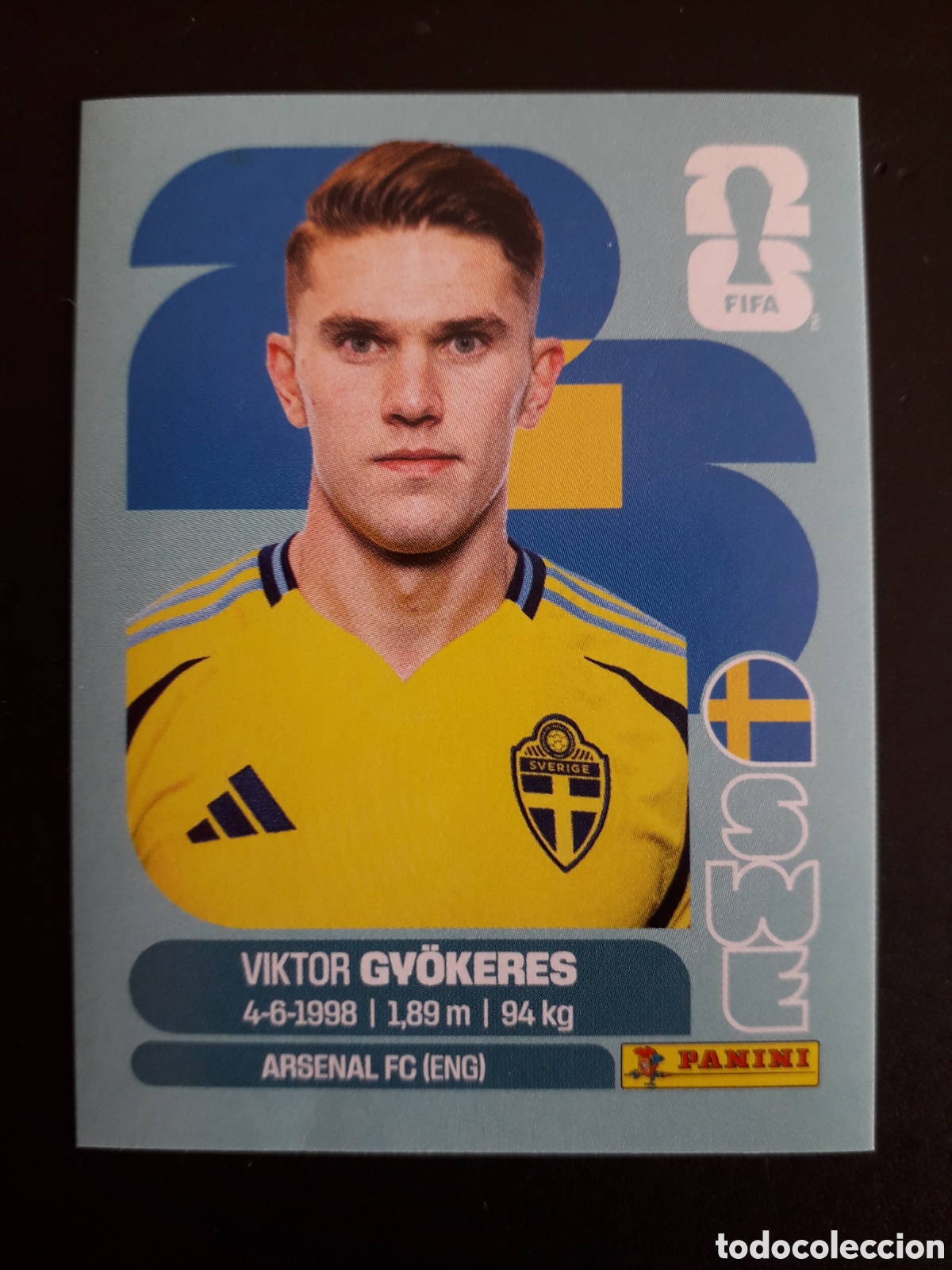 Cromos de f&uacute;tbol: GY&Ouml;KERES SUECIA SWE 20 MUNDIAL F&Uacute;TBOL 2026 FIFA WORLD CUP PANINI SIN PEGAR PEDIDO M&Iacute;NIMO 3&euro;