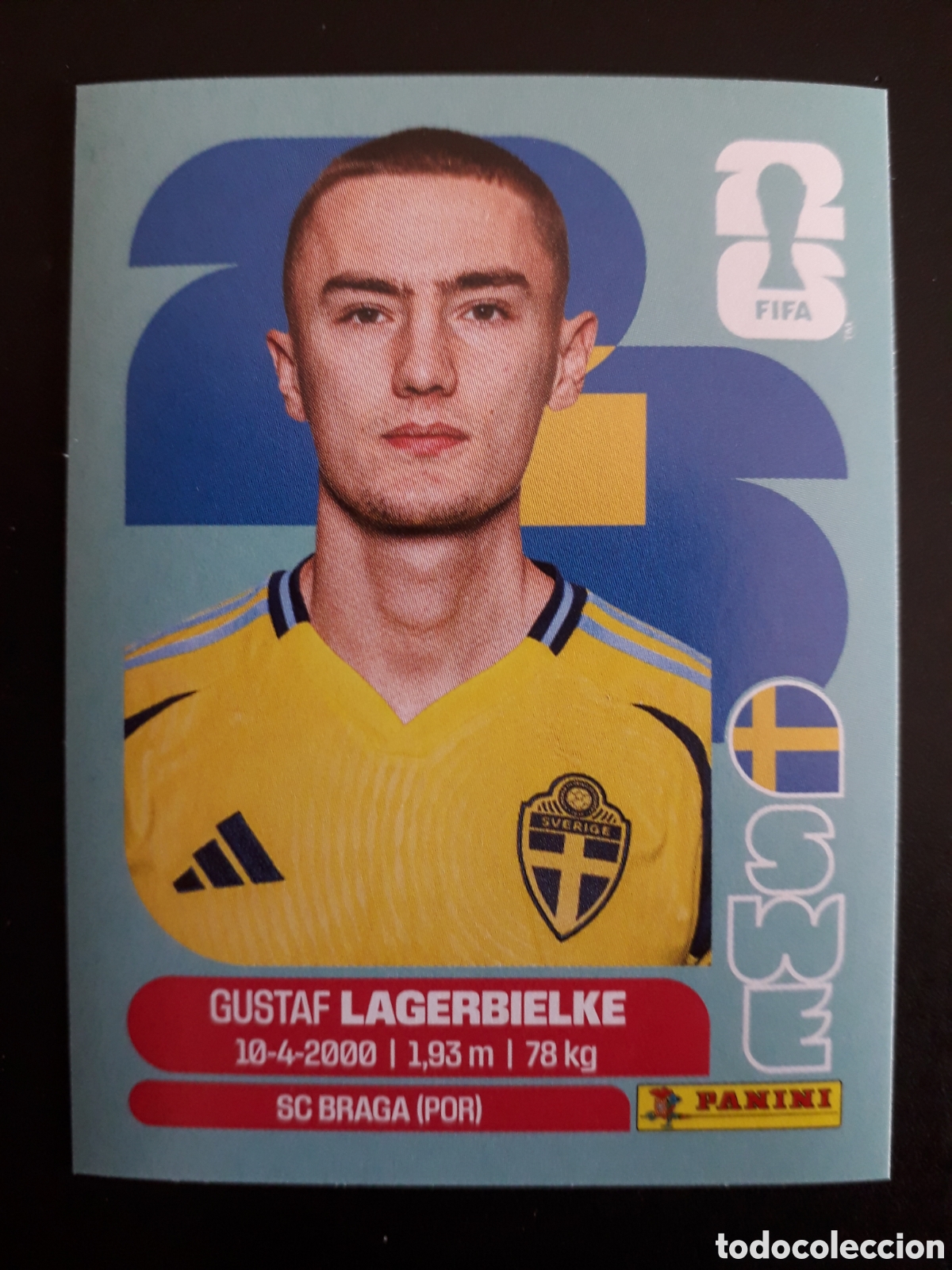 Cromos de f&uacute;tbol: LAGERBIELKE SUECIA SWE 7 MUNDIAL F&Uacute;TBOL 2026 FIFA WORLD CUP PANINI SIN PEGAR PEDIDO M&Iacute;NIMO 3&euro;