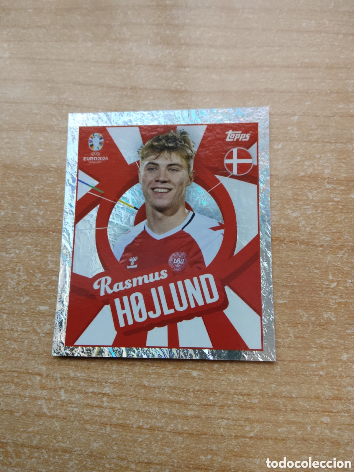 Cromos de f&uacute;tbol: PTW HOJLUND DINAMARCA EURO 2024 TOPPS