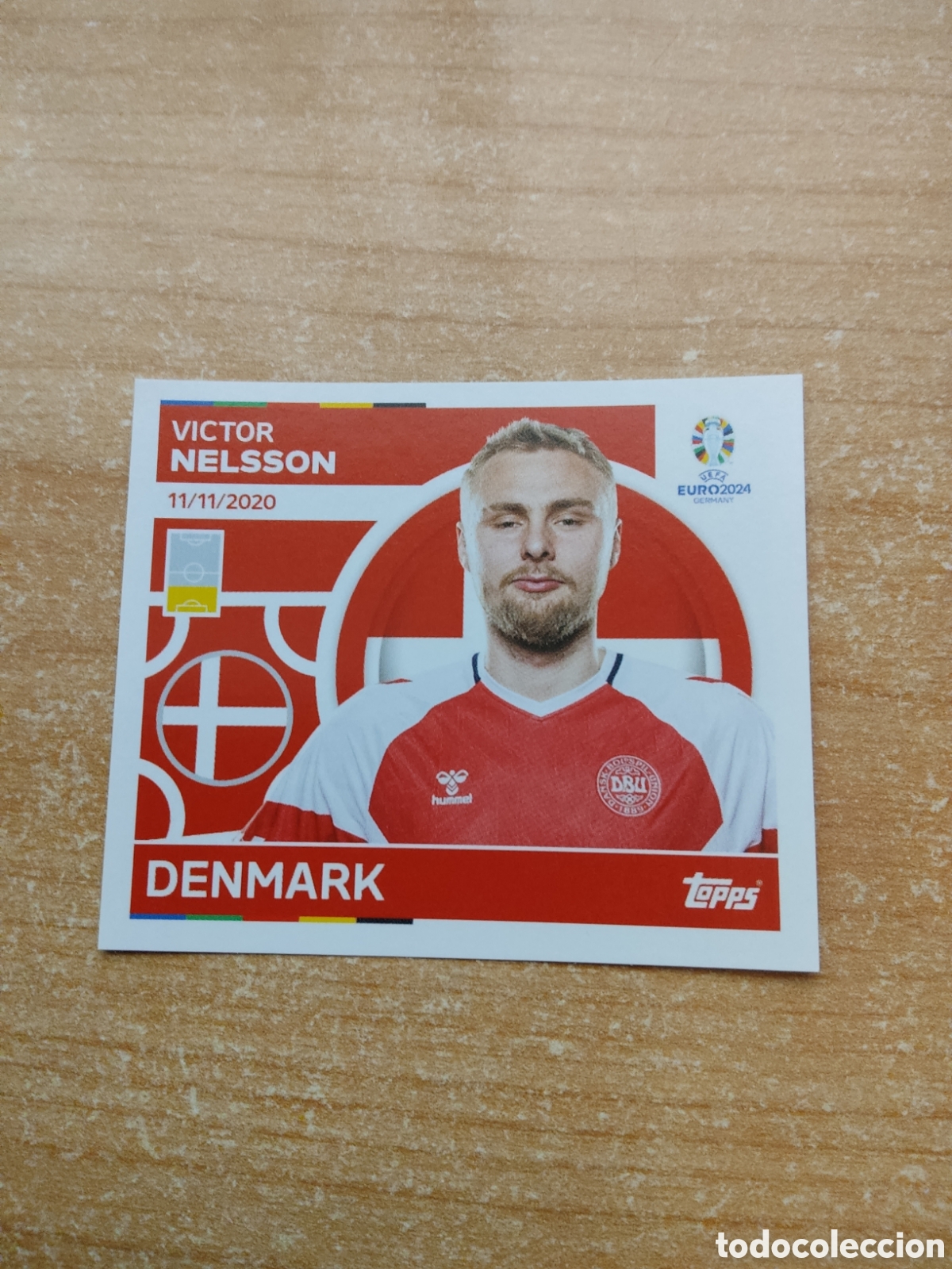 Cartes &agrave; collectionner de Football: 6 NELSSON DINAMARCA EURO 2024 TOPPS