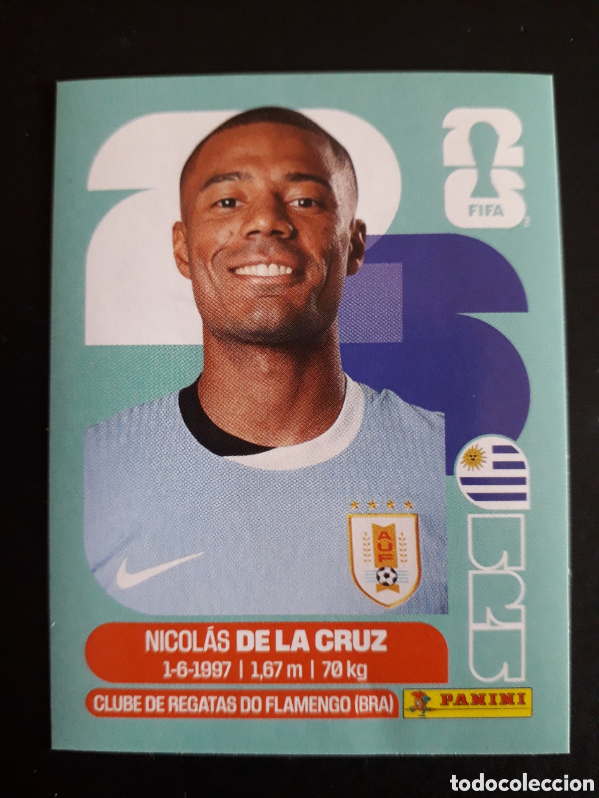 Cartes &agrave; collectionner de Football: DE LA CRUZ URUGUAY URU 15 MUNDIAL F&Uacute;TBOL 2026 FIFA WORLD CUP PANINI SIN PEGAR PEDIDO M&Iacute;NIMO 3&euro;