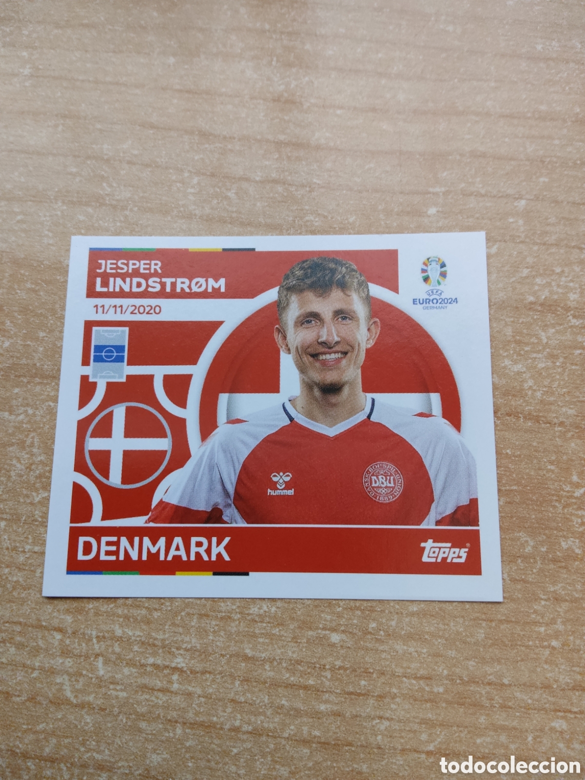 Cartes &agrave; collectionner de Football: 14 LINDSTROM DINAMARCA EURO 2024 TOPPS
