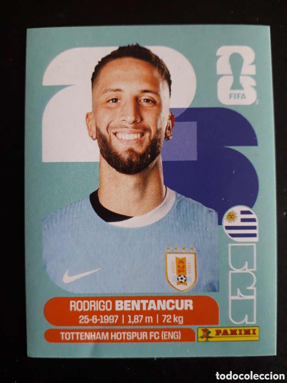 Cartes &agrave; collectionner de Football: BENTANCUR URUGUAY URU 12 MUNDIAL F&Uacute;TBOL 2026 FIFA WORLD CUP PANINI SIN PEGAR PEDIDO M&Iacute;NIMO 3&euro;