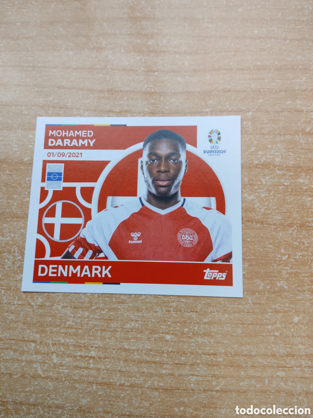Fu&szlig;ball-Sticker: 15 DARAMY DINAMARCA EURO 2024 TOPPS