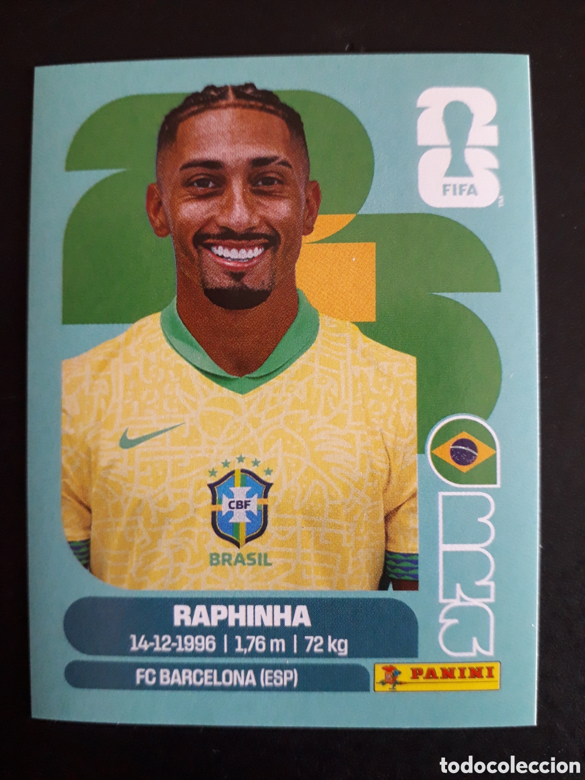 Cartes &agrave; collectionner de Football: RAPHINHA BRASIL BRA 19 MUNDIAL F&Uacute;TBOL 2026 FIFA WORLD CUP PANINI SIN PEGAR PEDIDO M&Iacute;NIMO 3&euro;.