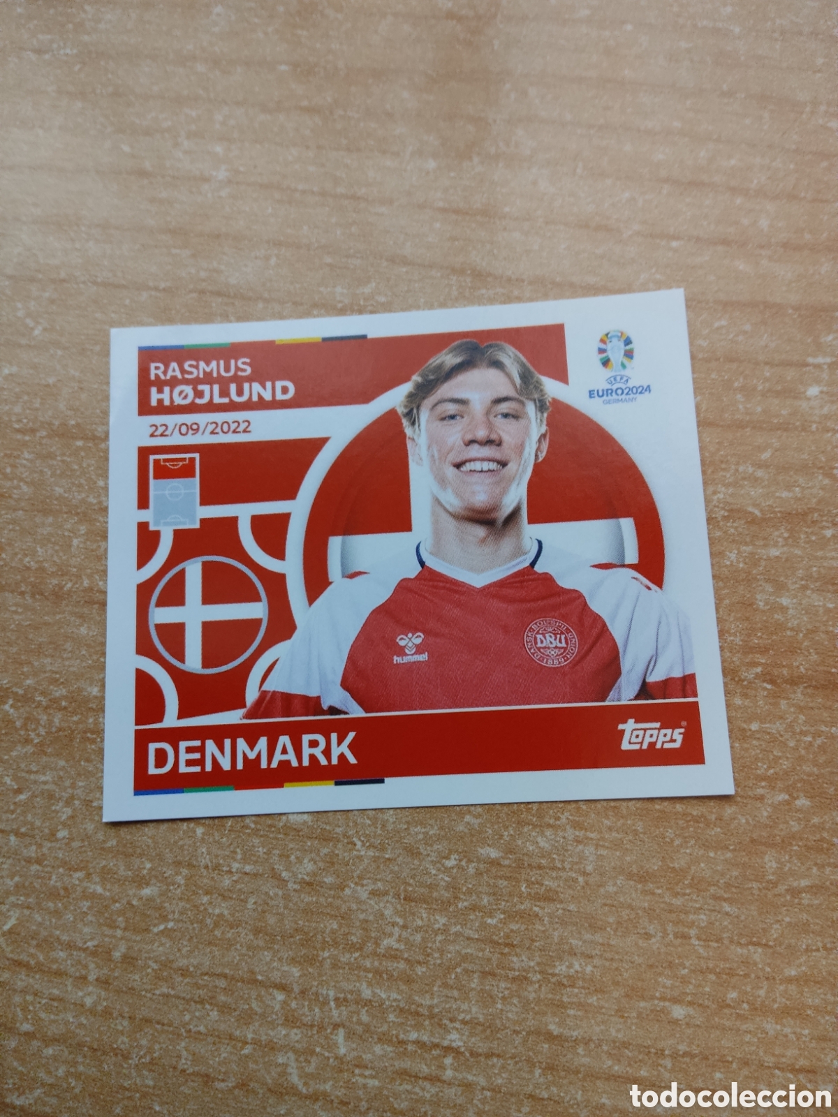 Cartes &agrave; collectionner de Football: 21 HOJLUND DINAMARCA EURO 2024 TOPPS