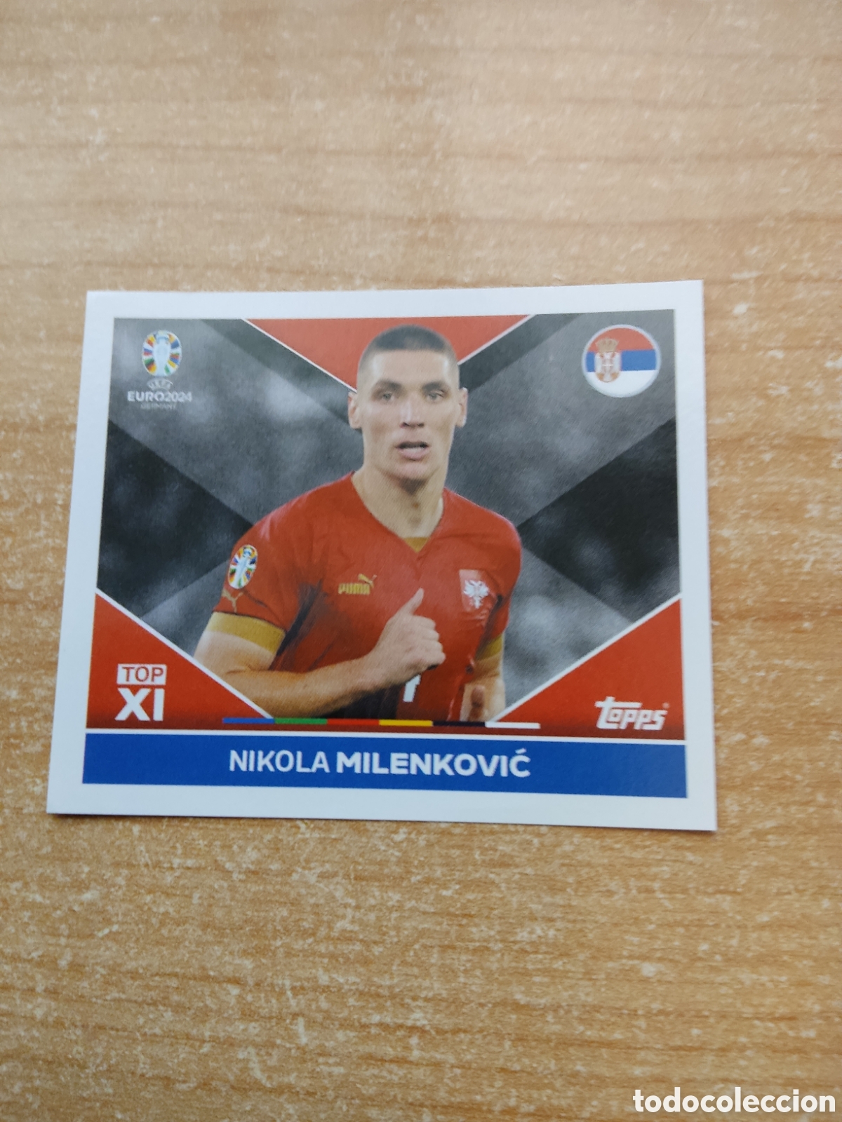 Cartes &agrave; collectionner de Football: TOP1 MILENKOVIC SERBIA EURO 2024 TOPPS