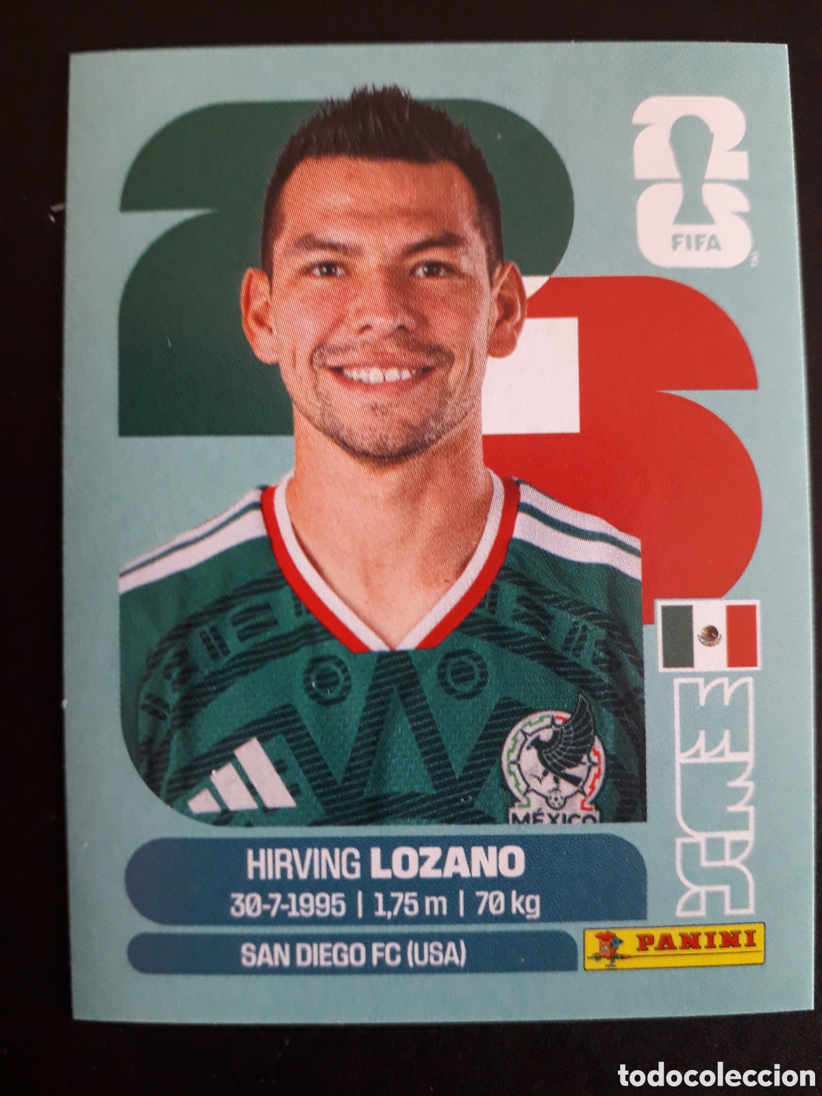 Figurine di Calcio: LOZANO M&Eacute;XICO MEX 15 MUNDIAL F&Uacute;TBOL 2026 FIFA WORLD CUP PANINI SIN PEGAR PEDIDO M&Iacute;NIMO 3&euro;