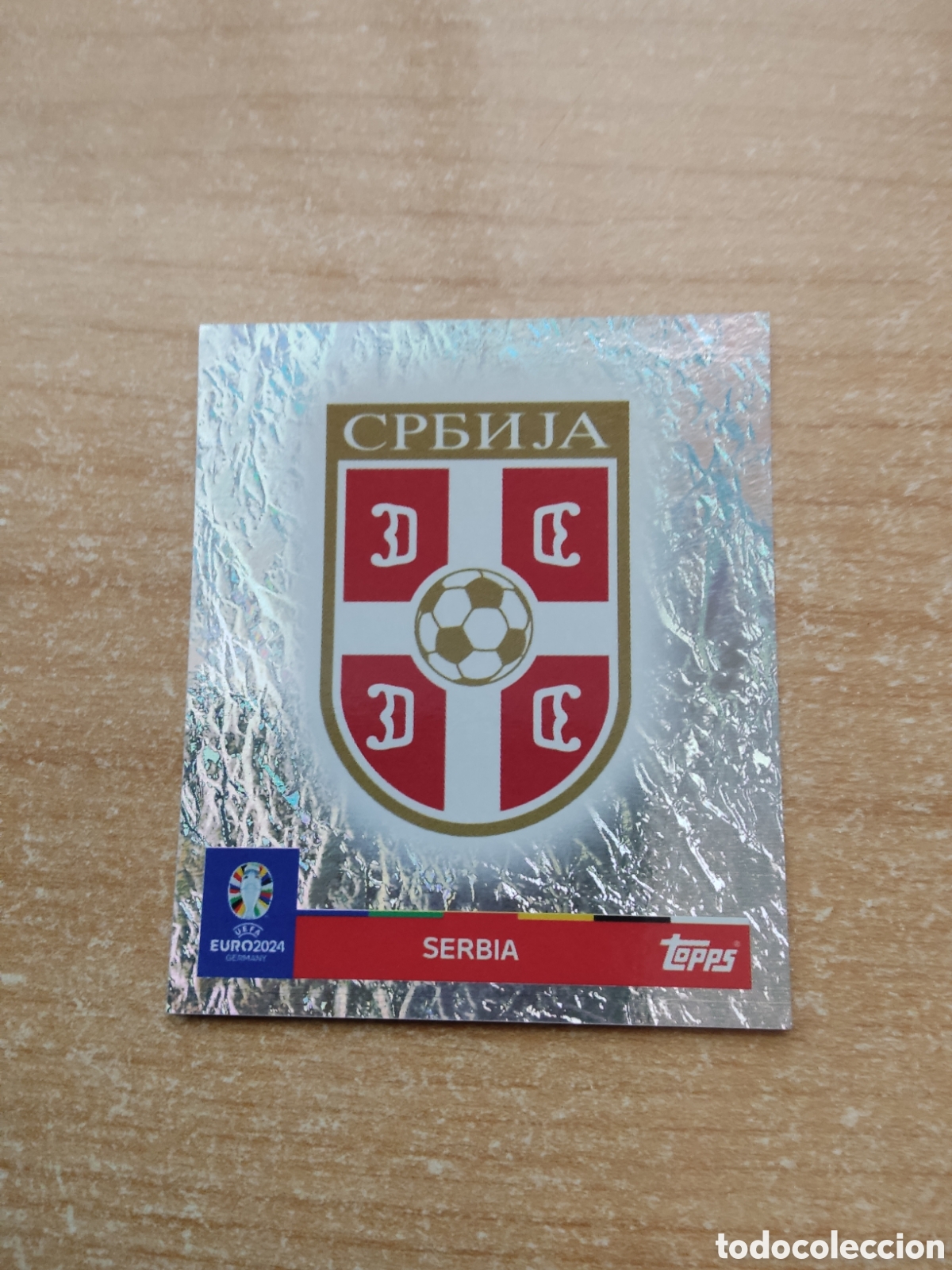 Figurine di Calcio: 1 ESCUDO SERBIA EURO 2024 TOPPS