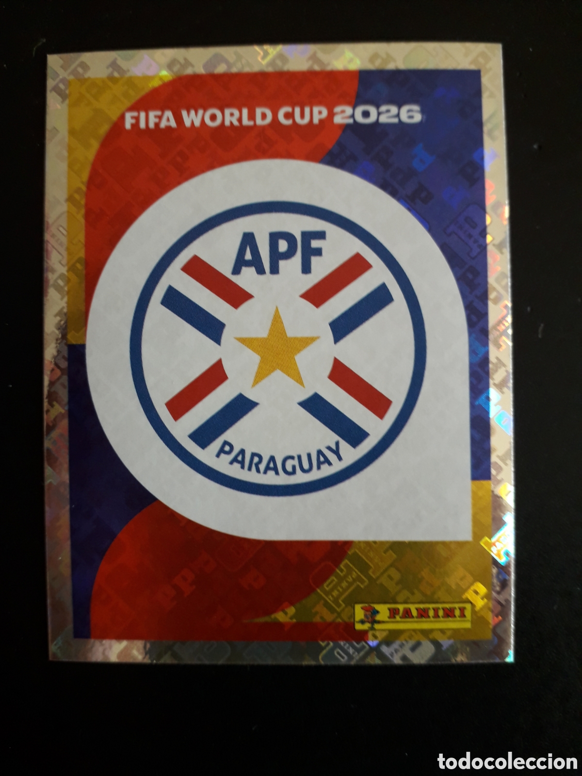 Figurine di Calcio: ESCUDO PARAGUAY PAR 1 MUNDIAL F&Uacute;TBOL 2026 FIFA WORLD CUP PANINI SIN PEGAR PEDIDO M&Iacute;NIMO 3&euro;