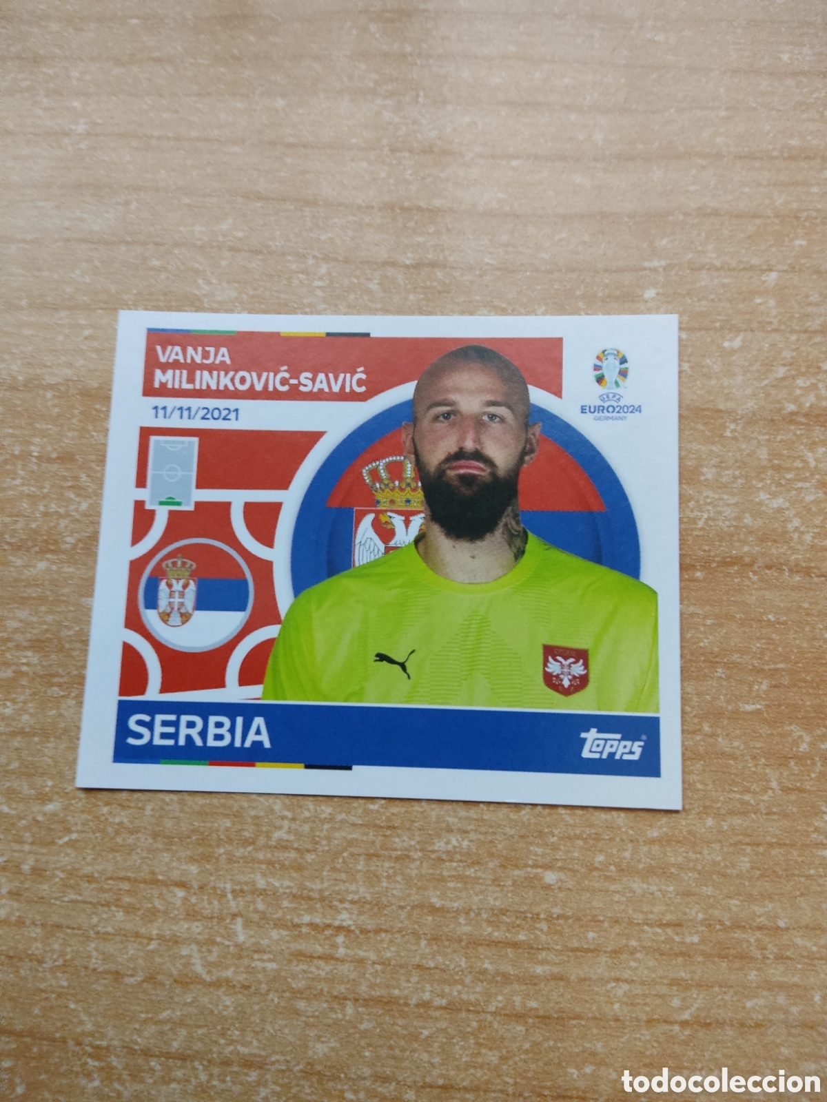 Figurine di Calcio: 4 MILINKOVIC SAVIC SERBIA EURO 2024 TOPPS