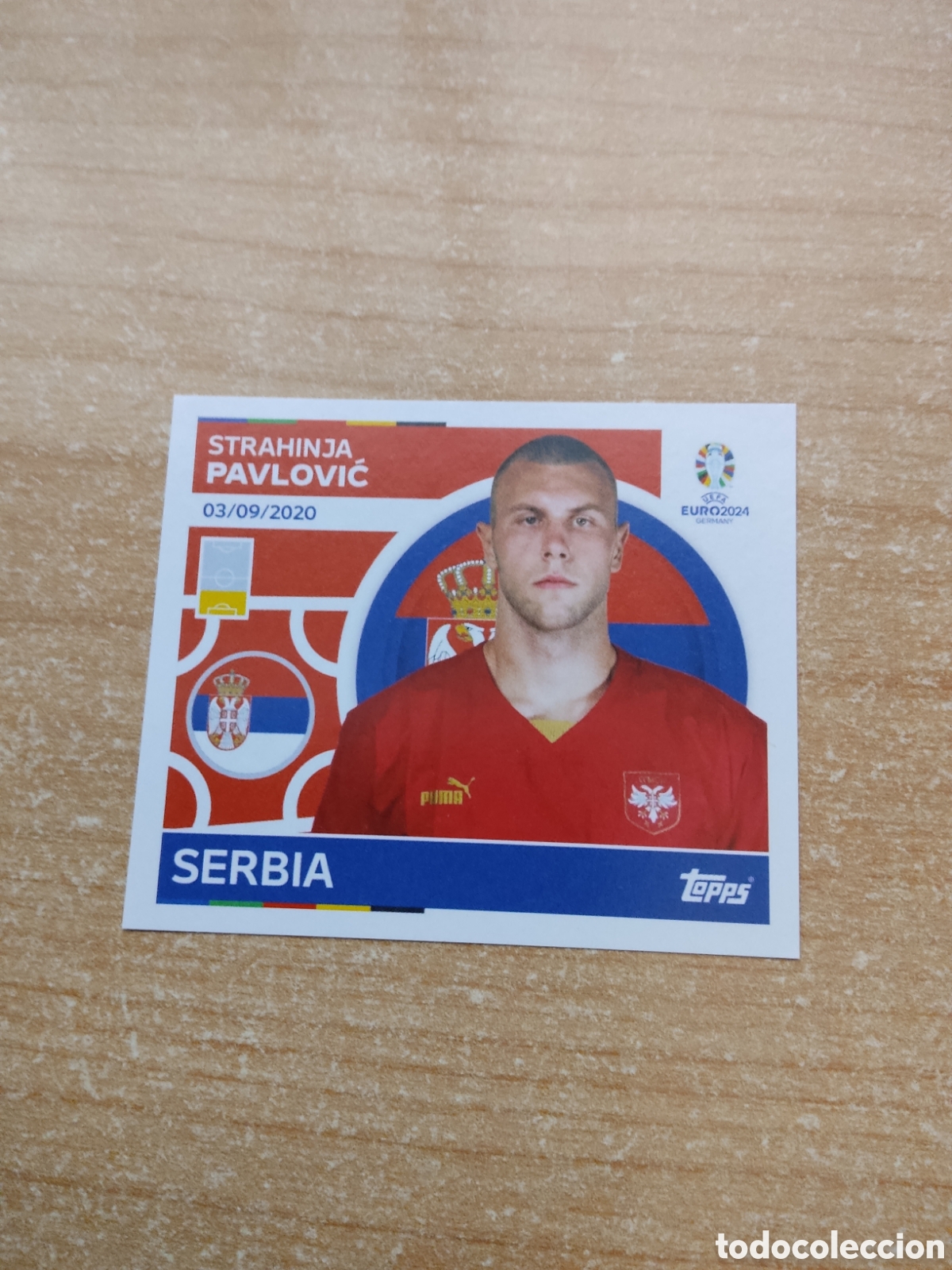 Figurine di Calcio: 5 PAVLOVIC SERBIA EURO 2024 TOPPS