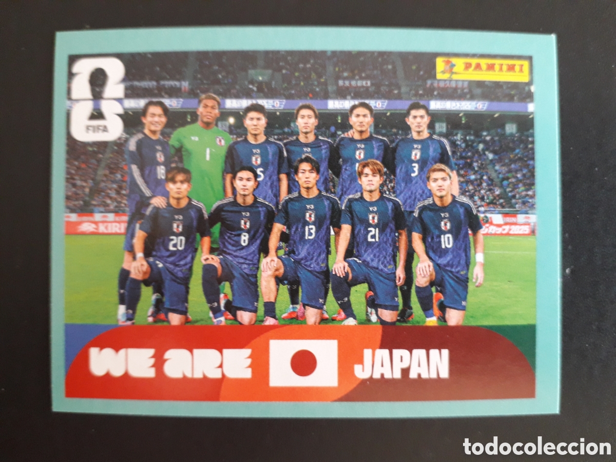 Figurine di Calcio: EQUIPO JAP&Oacute;N JPN 13 MUNDIAL F&Uacute;TBOL 2026 FIFA WORLD CUP PANINI SIN PEGAR PEDIDO M&Iacute;NIMO 3&euro;