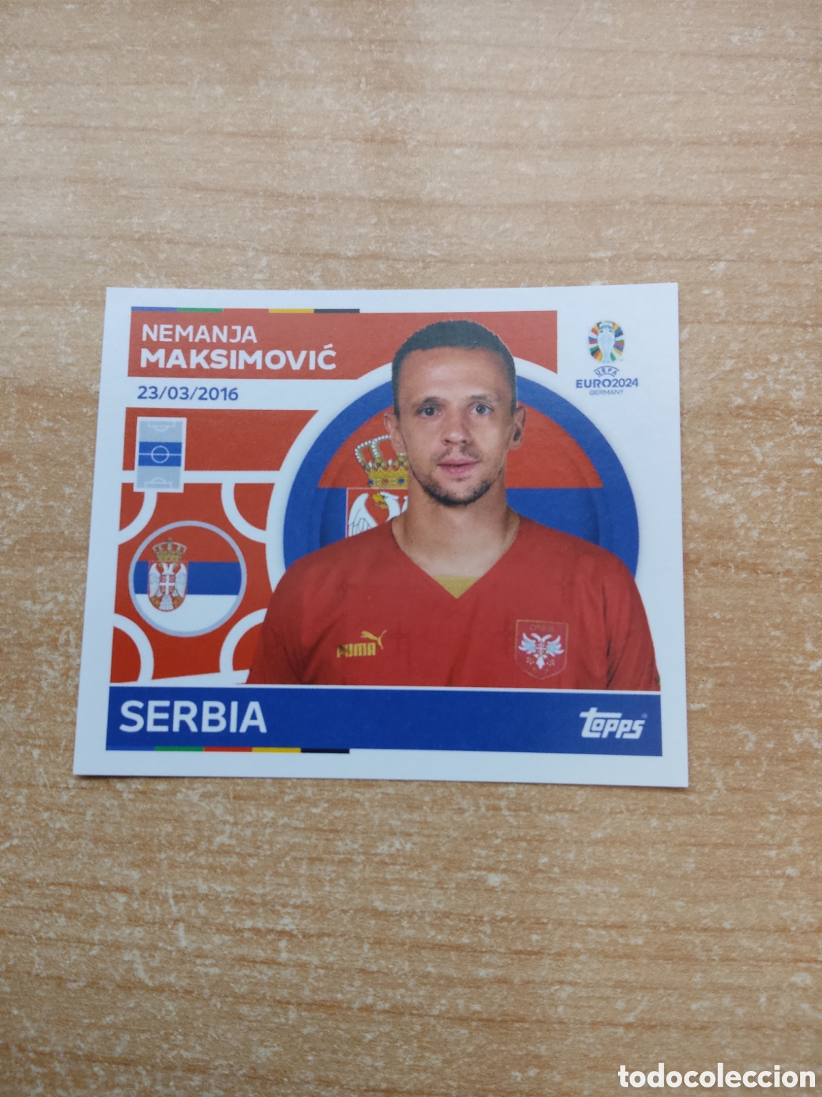 Figurine di Calcio: 11 MAKSIMOVIC SERBIA EURO 2024 TOPPS