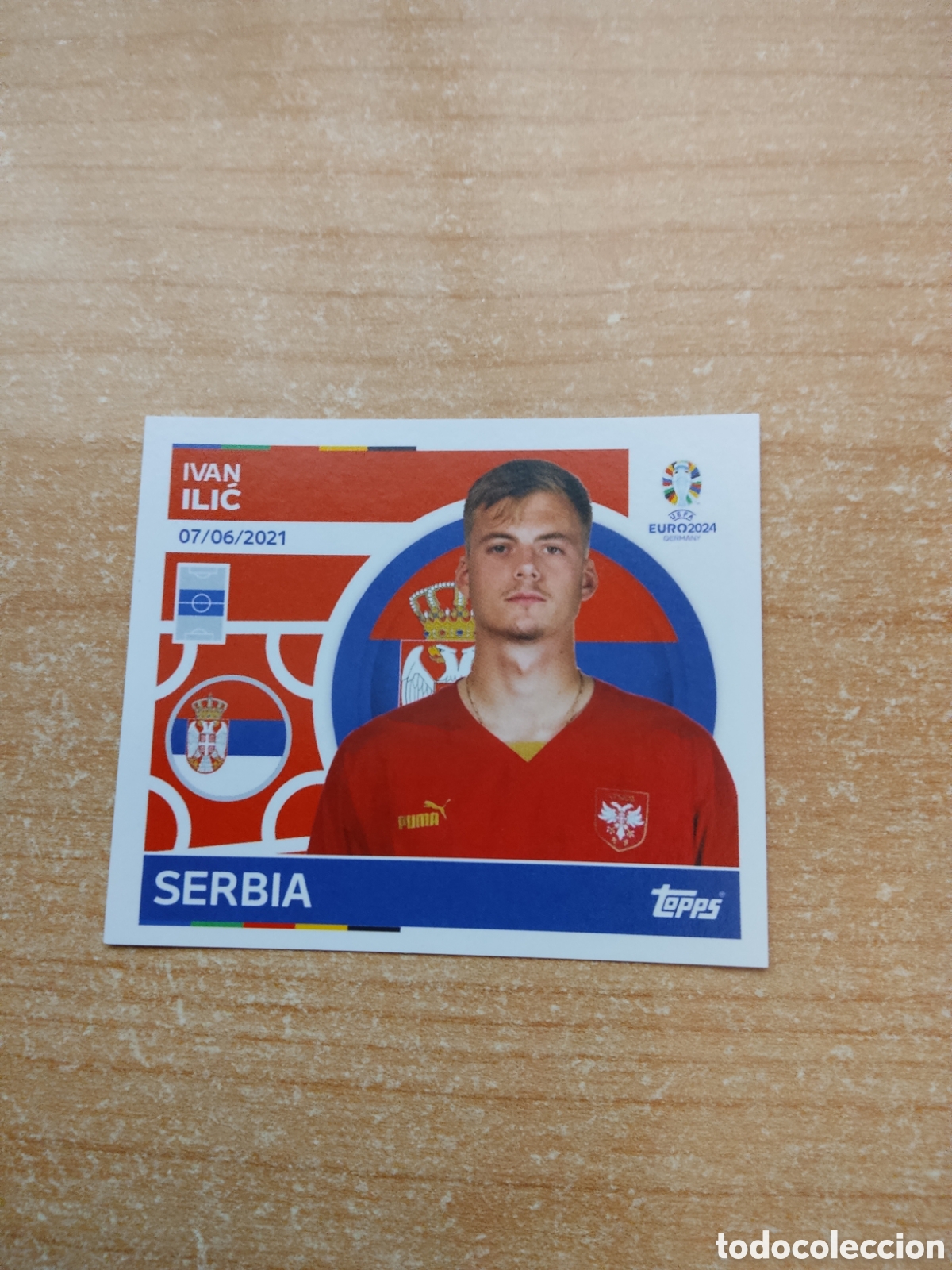 Cromos de f&uacute;tbol: 15 ILIC SERBIA EURO 2024 TOPPS