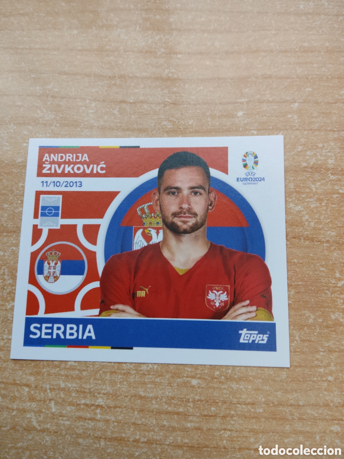 Cartes &agrave; collectionner de Football: 19 ZIVKOVIC SERBIA EURO 2024 TOPPS