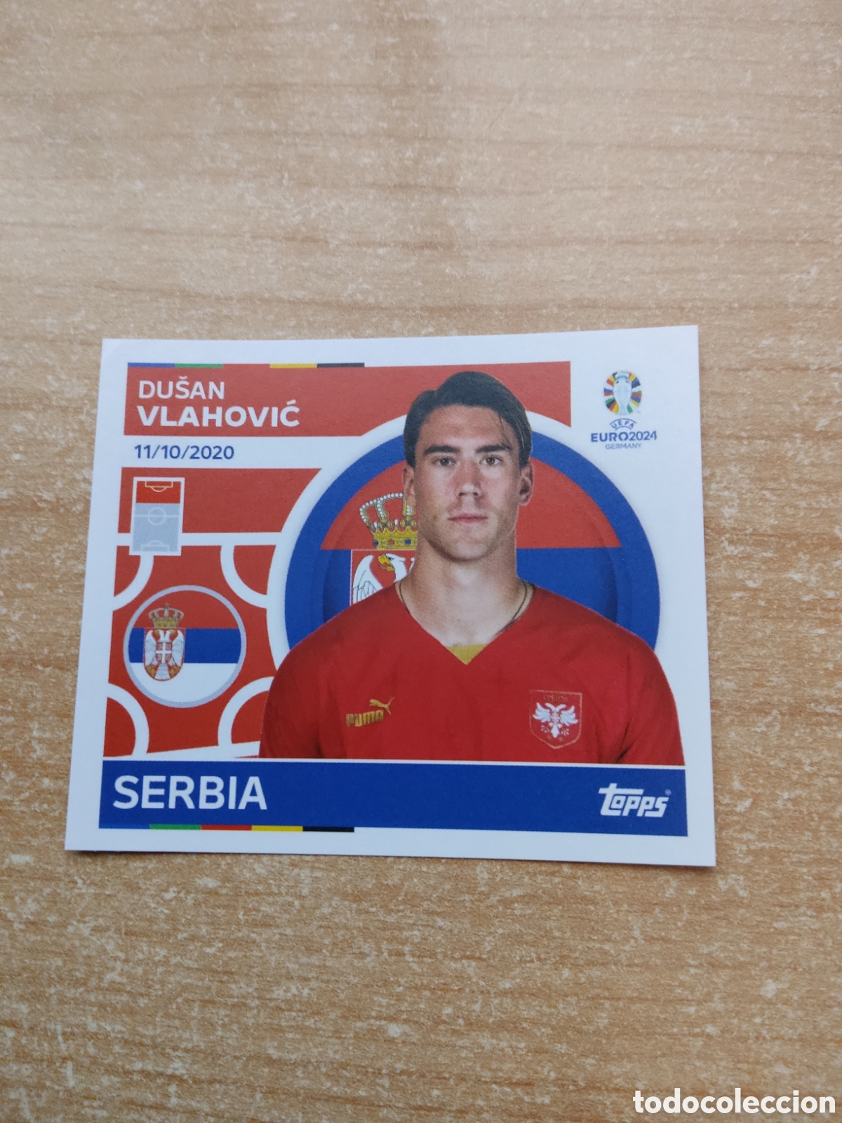 Cartes &agrave; collectionner de Football: 21 VLAHOVIC SERBIA EURO 2024 TOPPS