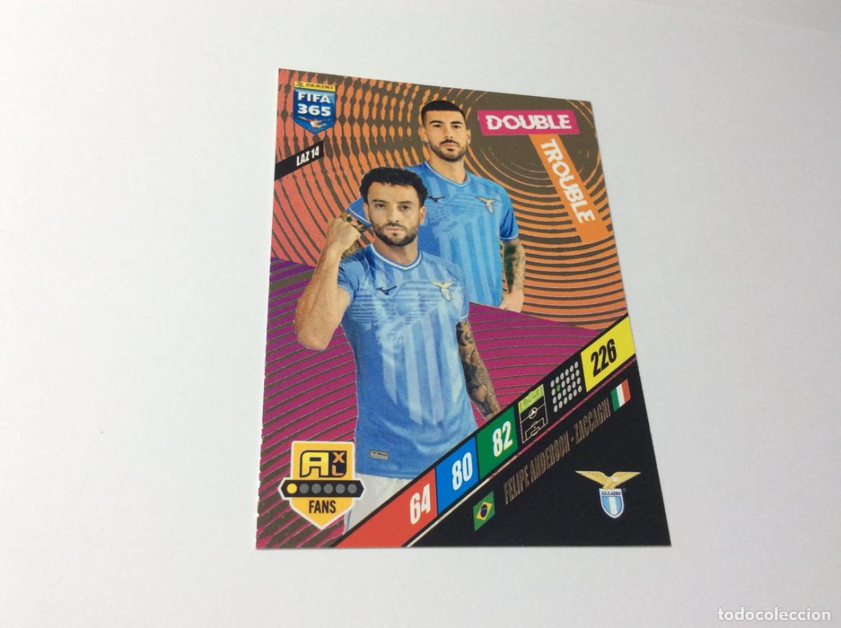 Cromos de f&uacute;tbol: LAZ14 Felipe Anderon / Mattia Zaccagni SS Lazio FIFA 365 2024 Panini