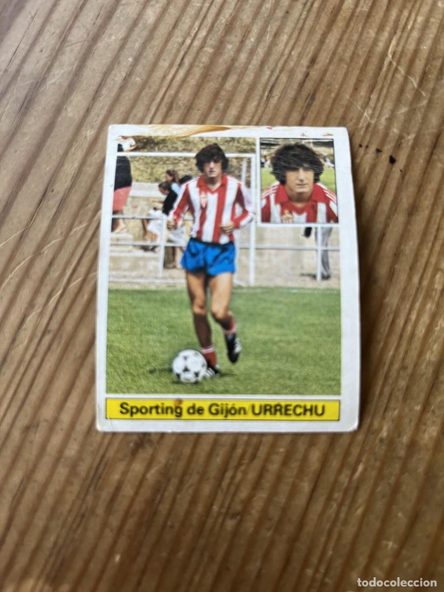 Cartes &agrave; collectionner de Football: CROMO DESPEGADO ALBUM LIGA ESTE 81 82 1981 1982 ULTIMOS FICHAJES # 11 SPORTING GIJON URRECHU VERSION