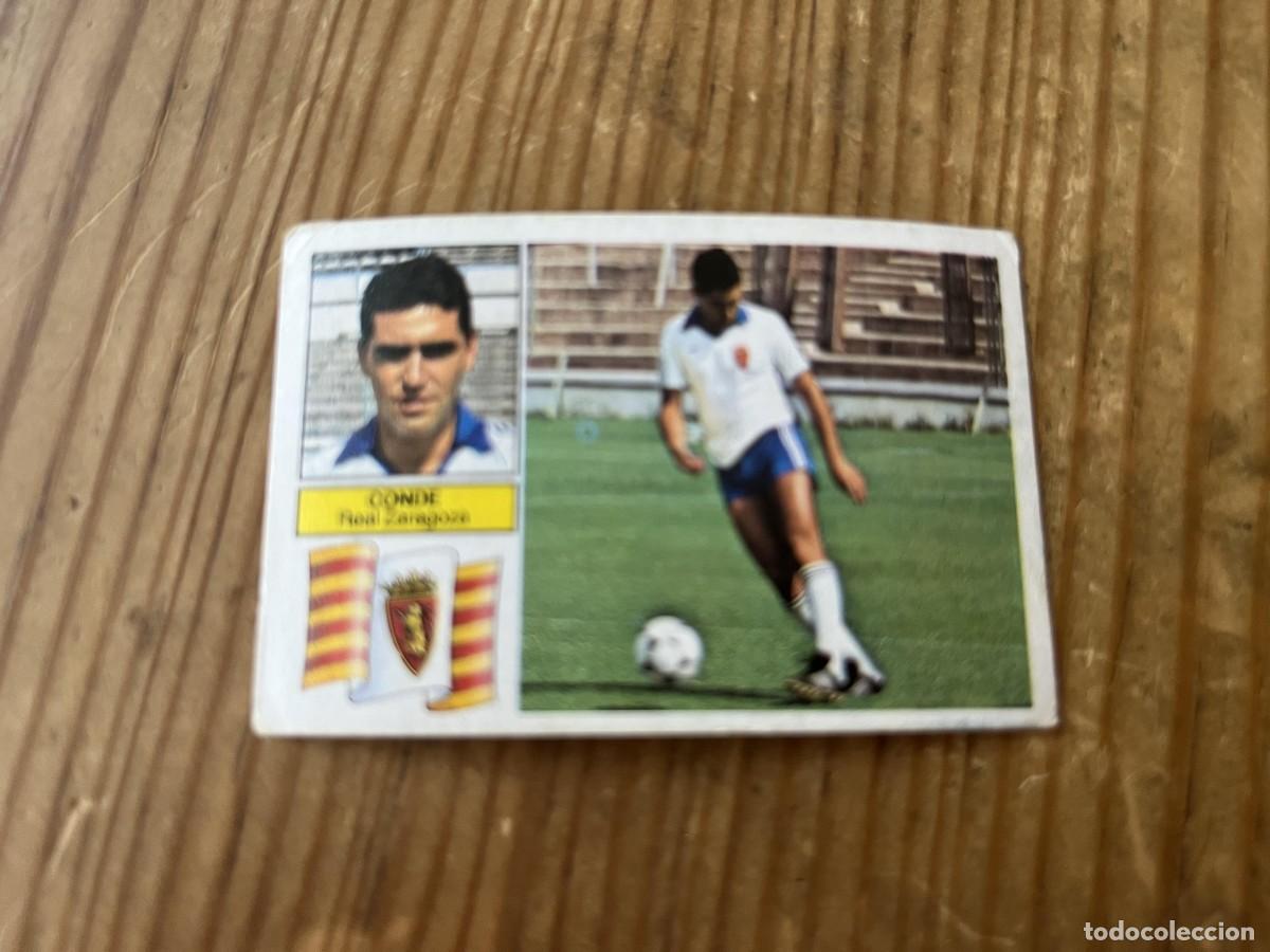Figurine di Calcio: CROMO SIN PEGAR NUNCA PEGADO ALBUM LIGA ESTE 82 83 1982 1983 ULTIMOS FICHAJES # 5 ZARAGOZA CONDE
