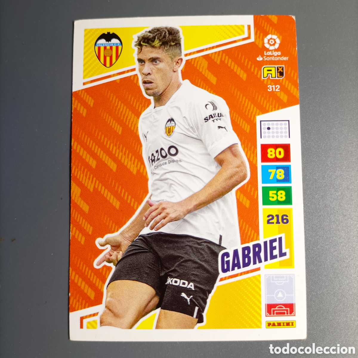 Figurine di Calcio: ADRENALYN. LIGA 2022-2023 (VALENCIA) №312 GABRIEL