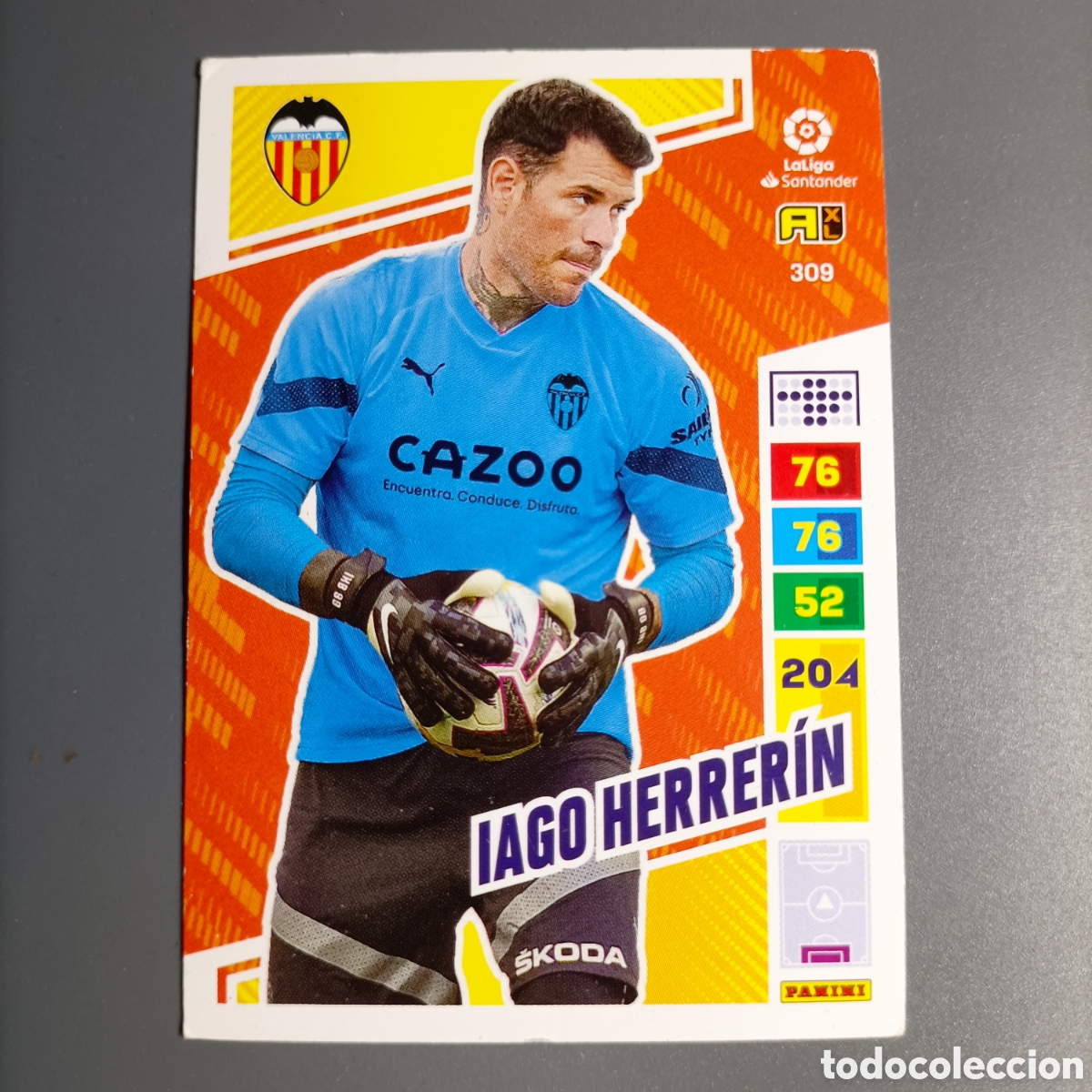 Cartes &agrave; collectionner de Football: ADRENALYN. LIGA 2022-2023 (VALENCIA) №309 IAGO HERRERIN