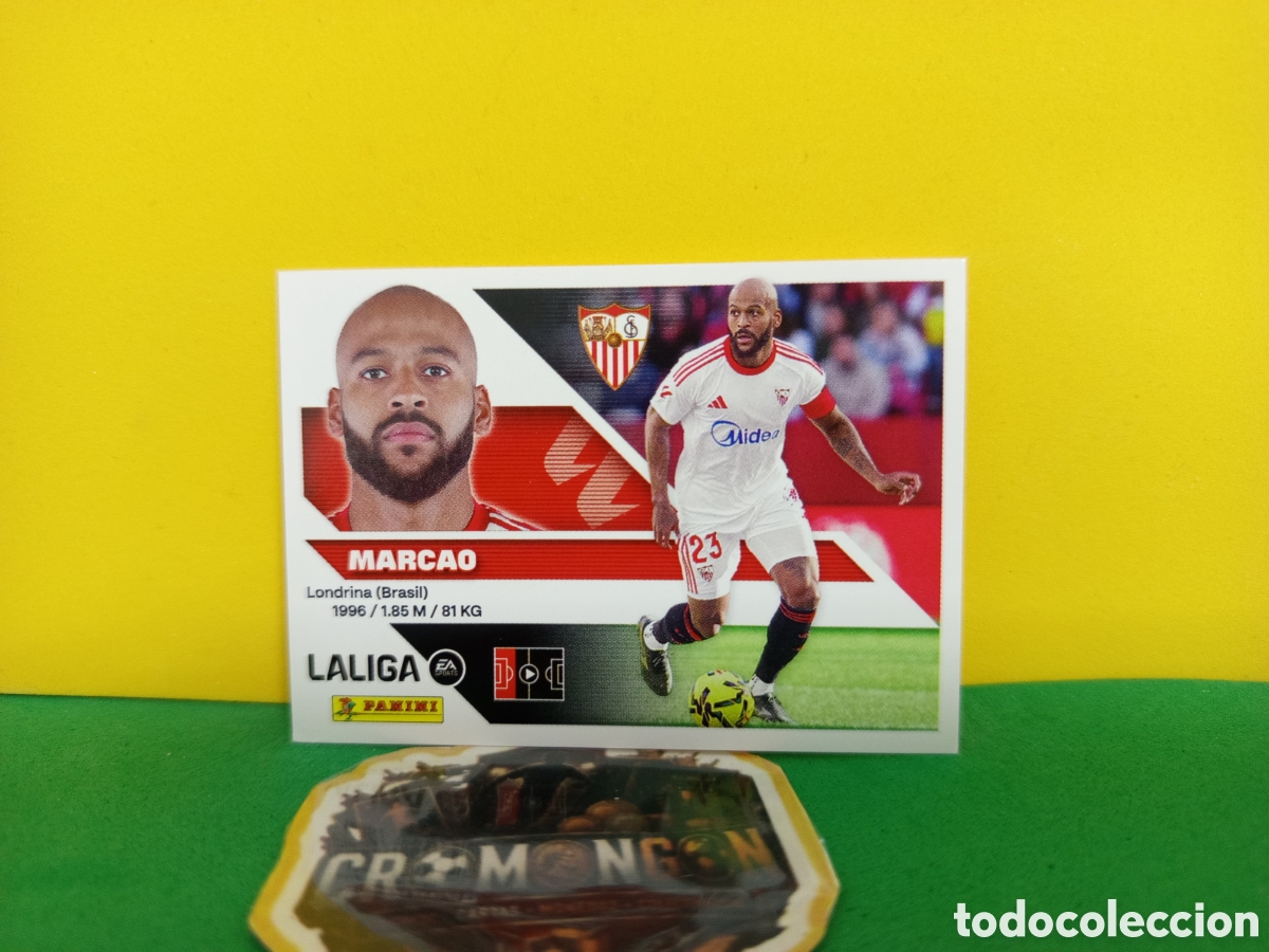Cromos de f&uacute;tbol: ❇️ CROMO ⚽ MARCAO SEVILLA LIGA 26 27 2026 2027 EDICIONES ESTE PANINI SIN PEGAR❇️