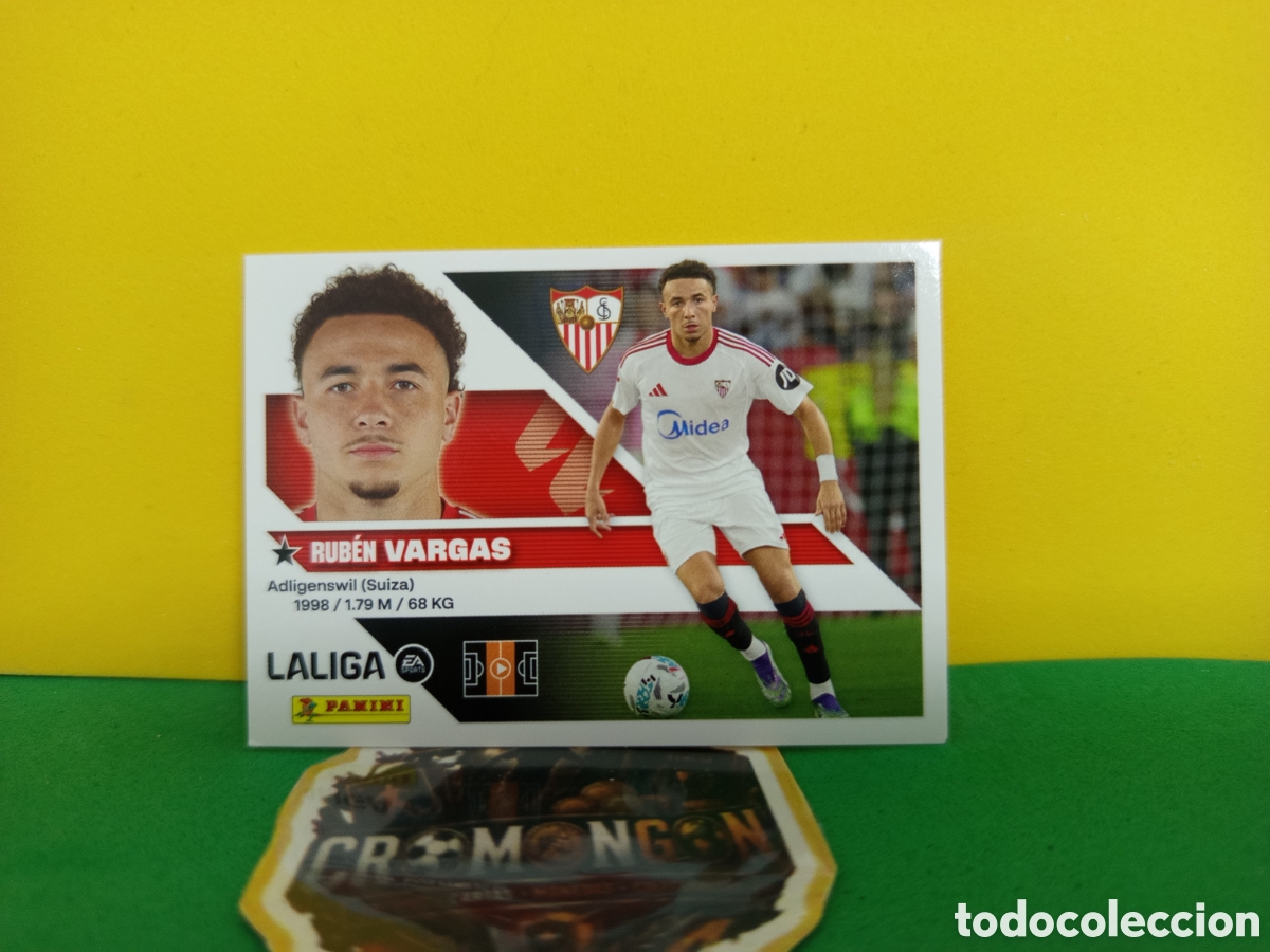 Cromos de f&uacute;tbol: ❇️ CROMO ⚽ VARGAS SEVILLA LIGA 26 27 2026 2027 EDICIONES ESTE PANINI SIN PEGAR❇️