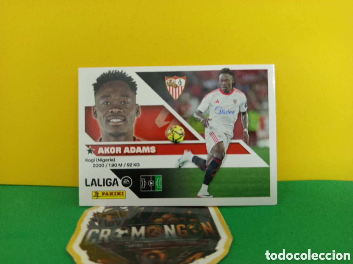 Cromos de f&uacute;tbol: ❇️ CROMO ⚽ AKOR ADAMS SEVILLA LIGA 26 27 2026 2027 EDICIONES ESTE PANINI SIN PEGAR❇️