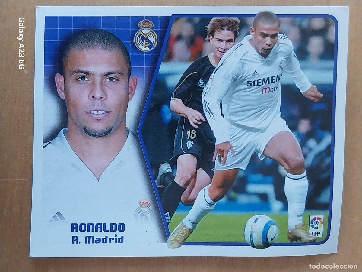 Football Stickers: RONALDO REAL MADRID ED ESTE LIGA 2005 05 06 CROMO SIN PEGAR NUNCA ORIGINAL
