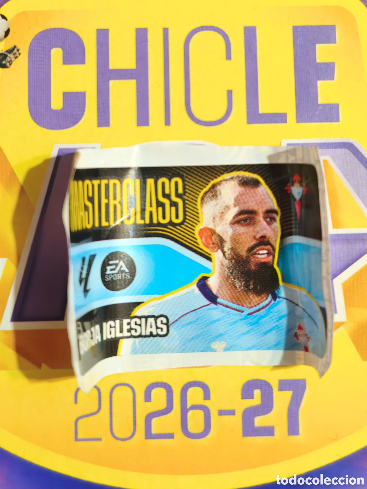 Cromos de f&uacute;tbol: Borja Iglesias MASTERCLASS Chicle liga este 26/27 Real Celta
