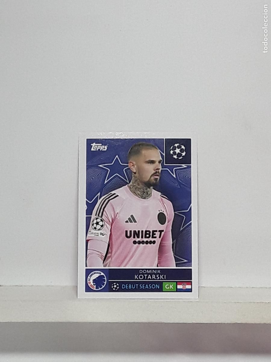 Cromos de f&uacute;tbol: CHAMPIONS STICKER 2025 2026 25 26 ALBUM TOPPS LEAGUE N 494 KOBENHAVN DOMINIK KOTARSKI