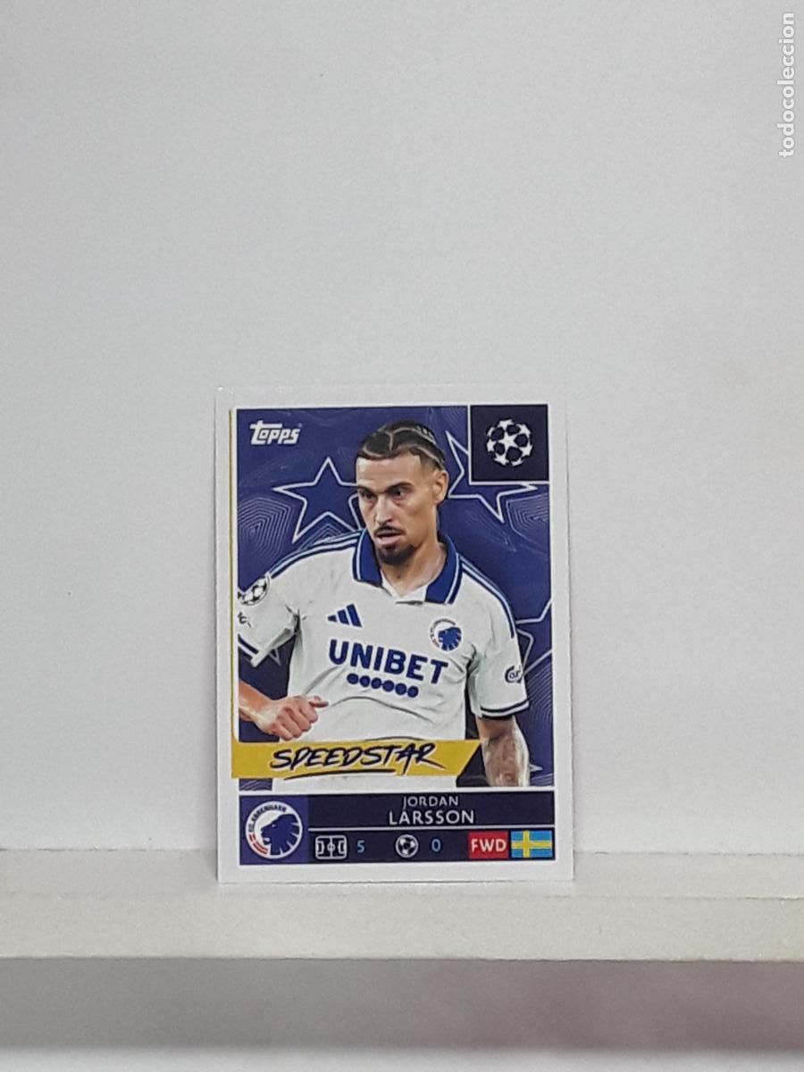 Cromos de f&uacute;tbol: CHAMPIONS STICKER 2025 2026 25 26 ALBUM TOPPS LEAGUE N 502 KOBENHAVN JORDAN LARSSON