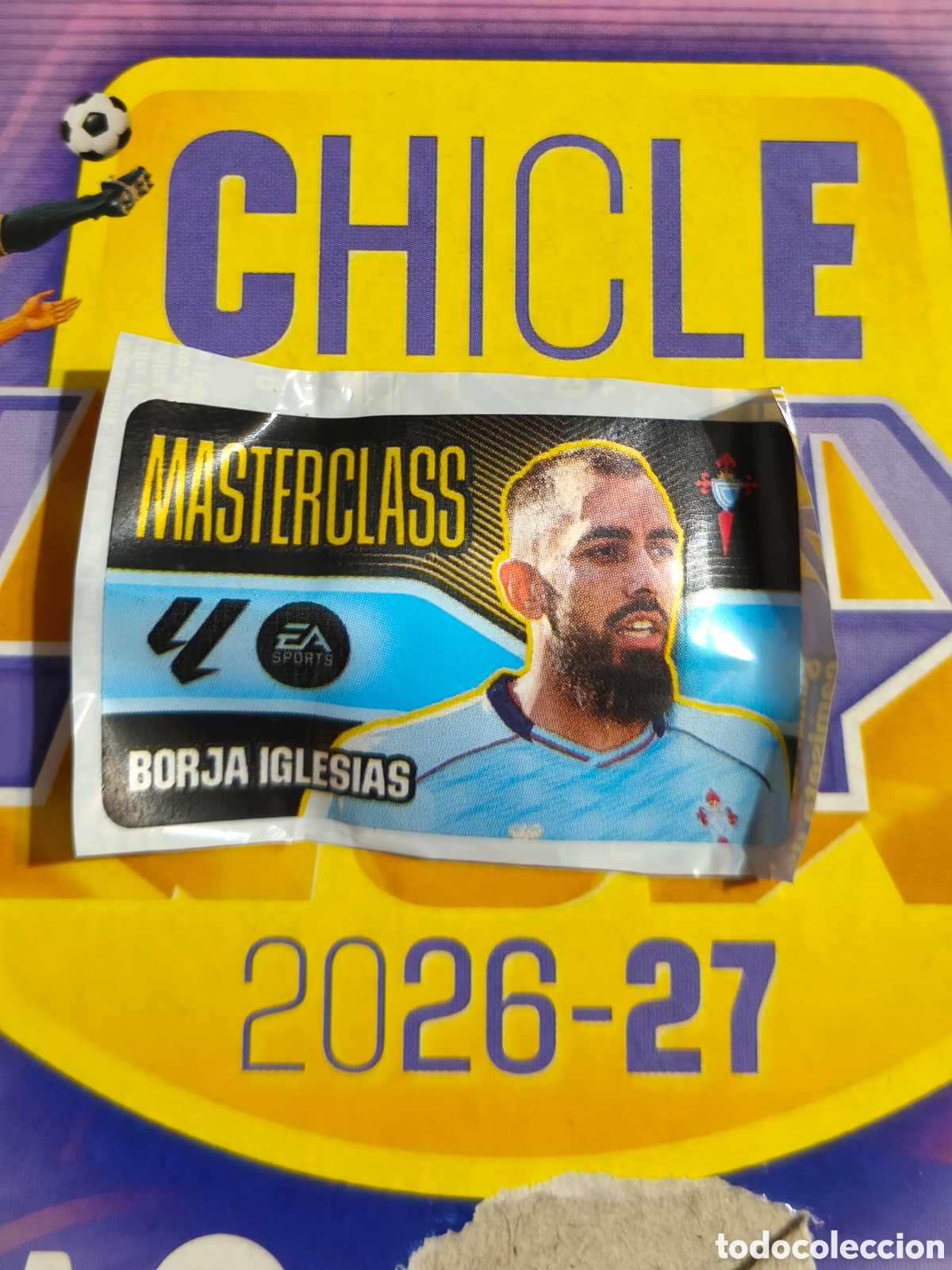 Cromos de f&uacute;tbol: Borja Iglesias MASTERCLASS Chicle liga este 26/27 Real Celta