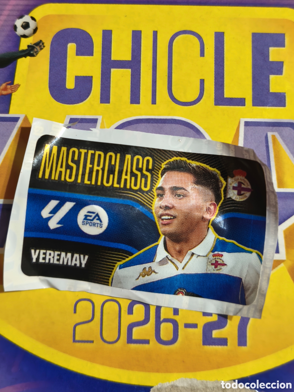 Cromos de f&uacute;tbol: Yeremay MASTERCLASS Chicle liga este 26/27 Deportivo De La Coru&ntilde;a