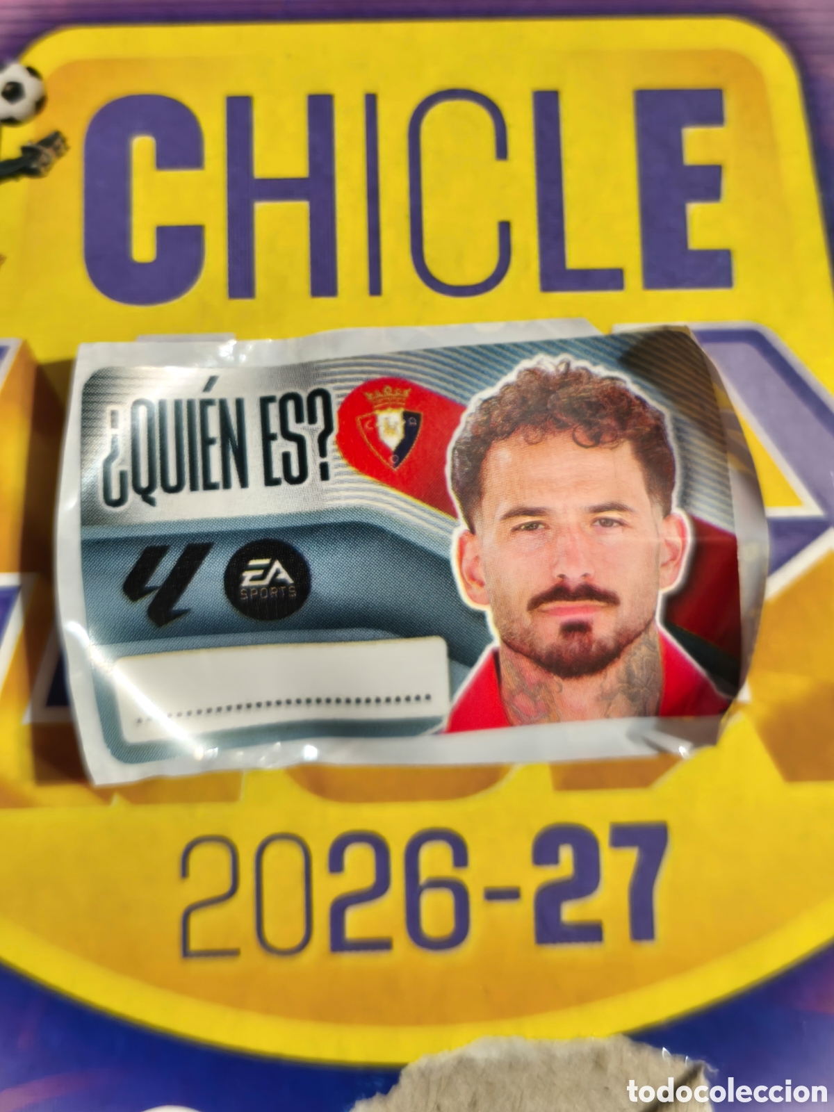 Cromos de f&uacute;tbol: Rub&eacute;n Garc&iacute;a &iquest;Qui&eacute;n es? Chicle liga este 26/27 Osasuna