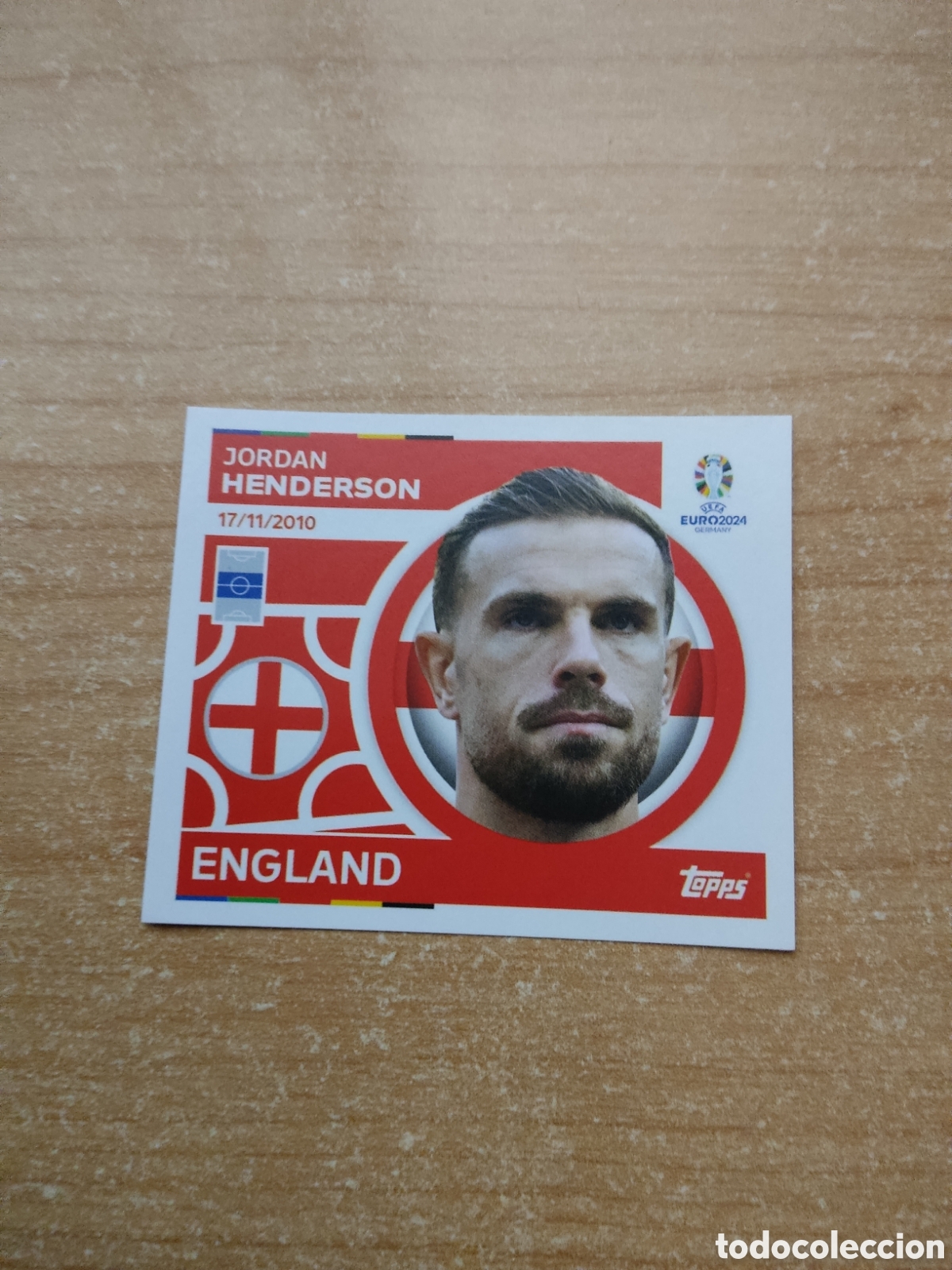 Cromos de f&uacute;tbol: 15 JORDAN HENDERSON INGLATERRA EURO 2024 TOPPS