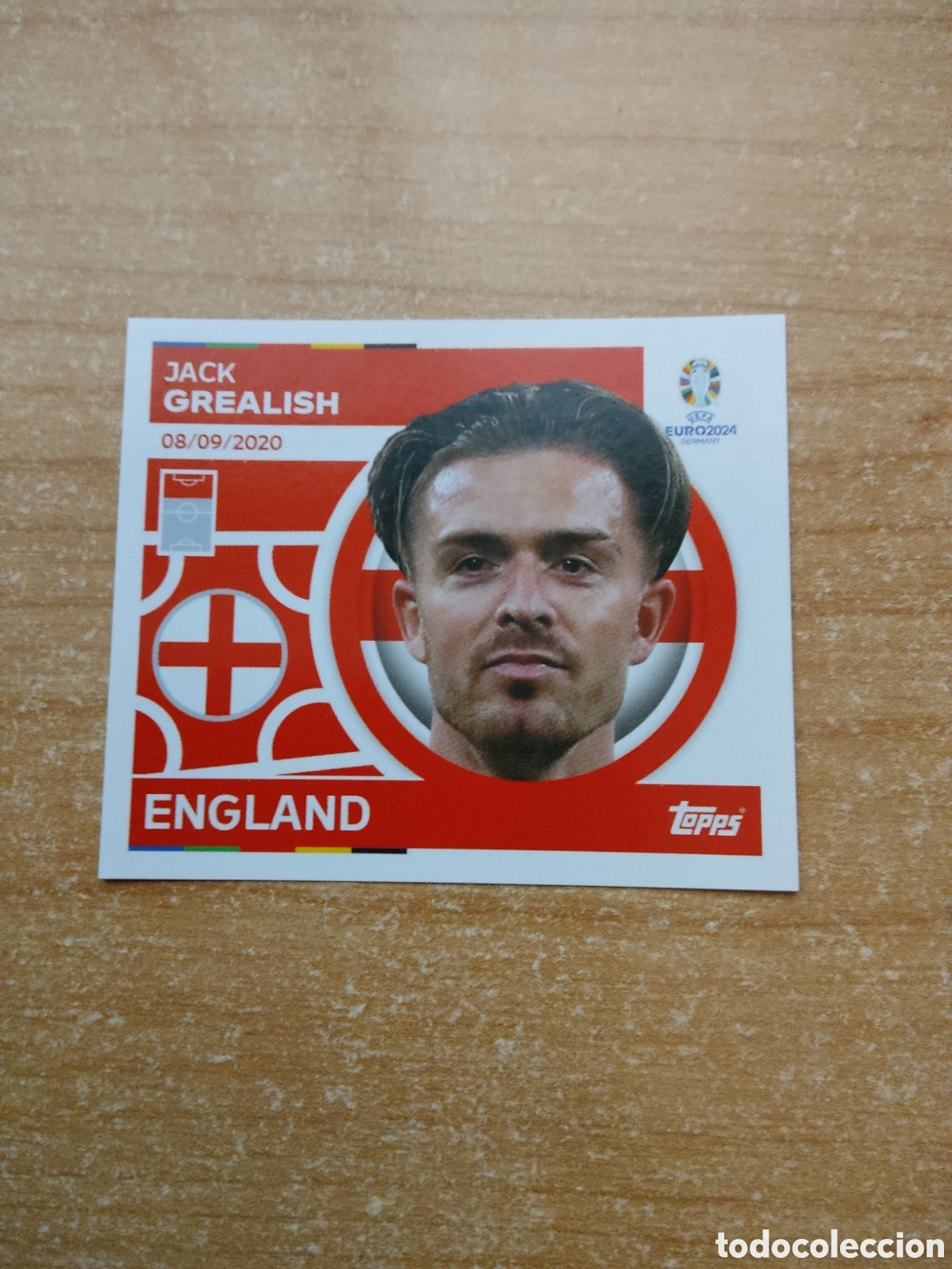 Cromos de f&uacute;tbol: 19 GREALISH INGLATERRA EURO 2024 TOPPS