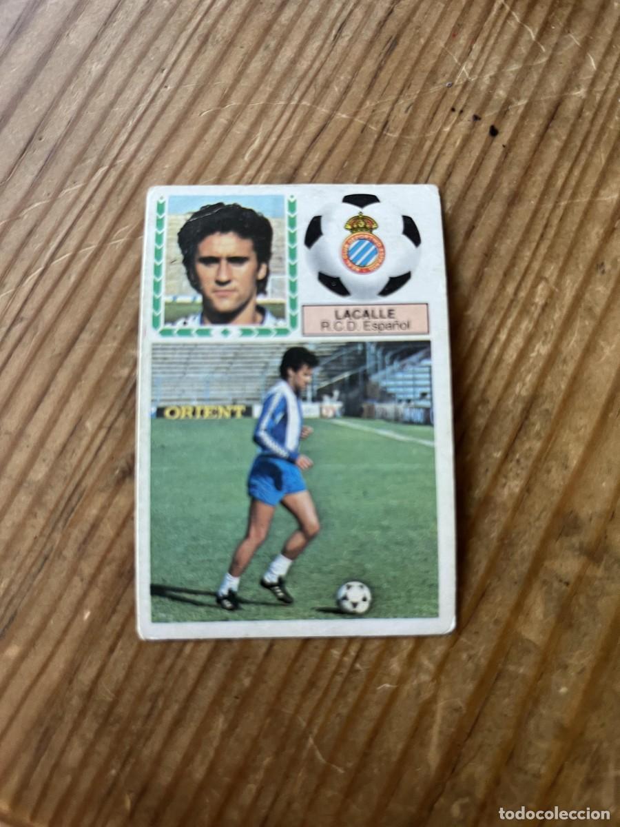 Cromos de f&uacute;tbol: CROMO DESPEGADO ALBUM LIGA ESTE 83 84 1983 1984 ULTIMOS FICHAJES # 6 ESPANYOL ESPA&Ntilde;OL LACALLE