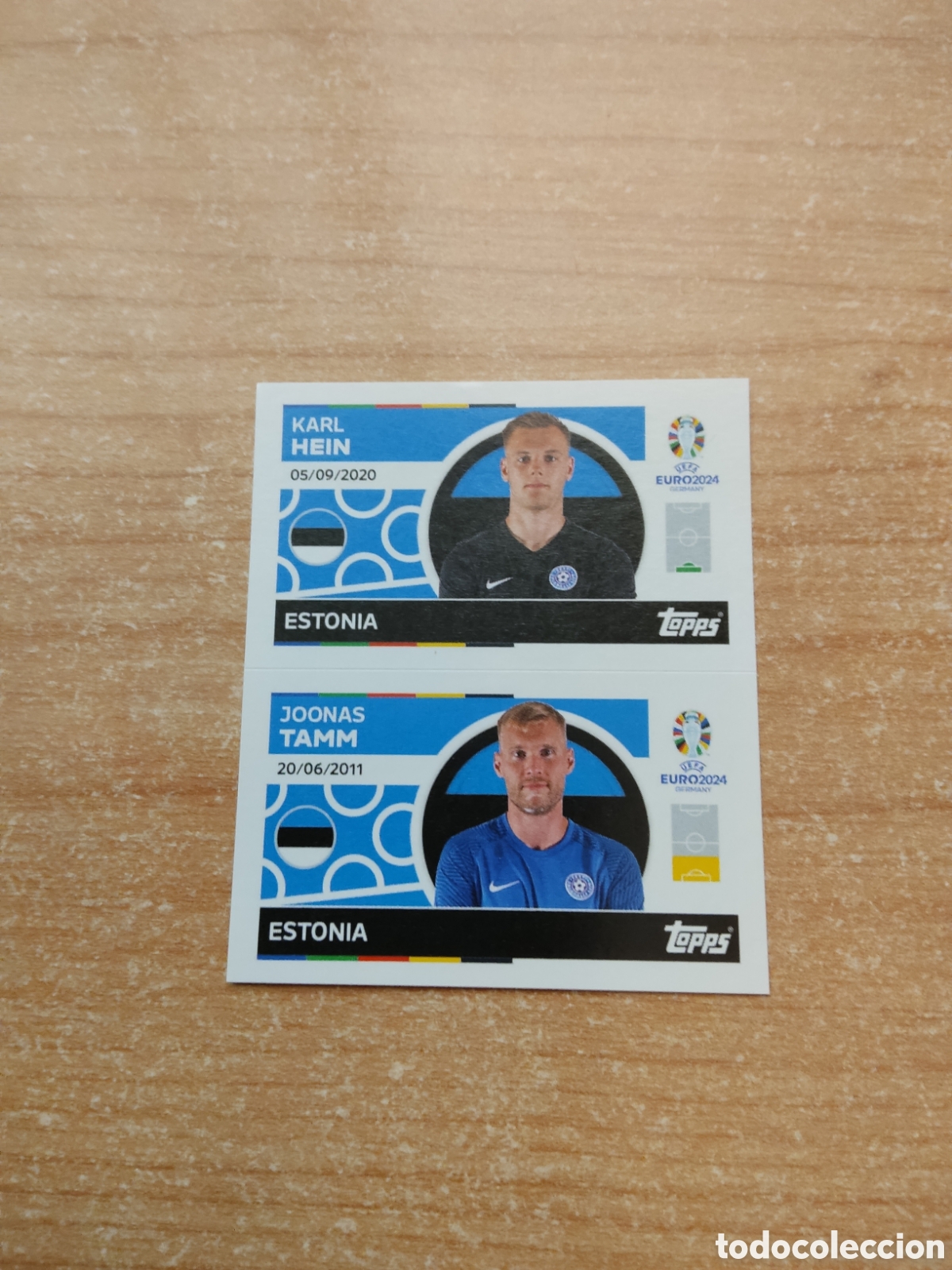 Cromos de f&uacute;tbol: 2 y 3 HEIN Y TAMM ESTONIA EURO 2024 TOPPS