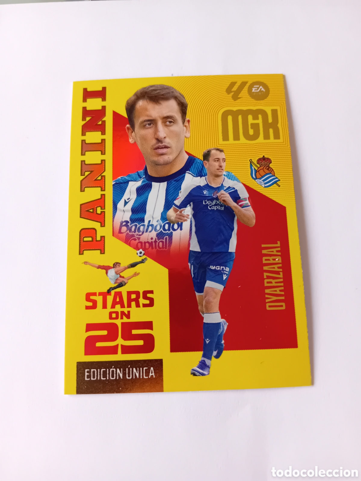 Cromos de f&uacute;tbol: Stars on 25 Oyarzabal Edici&oacute;n &uacute;nica 448 Real Sociedad 26 27 2026 2027 Megacracks Panini Nuevo